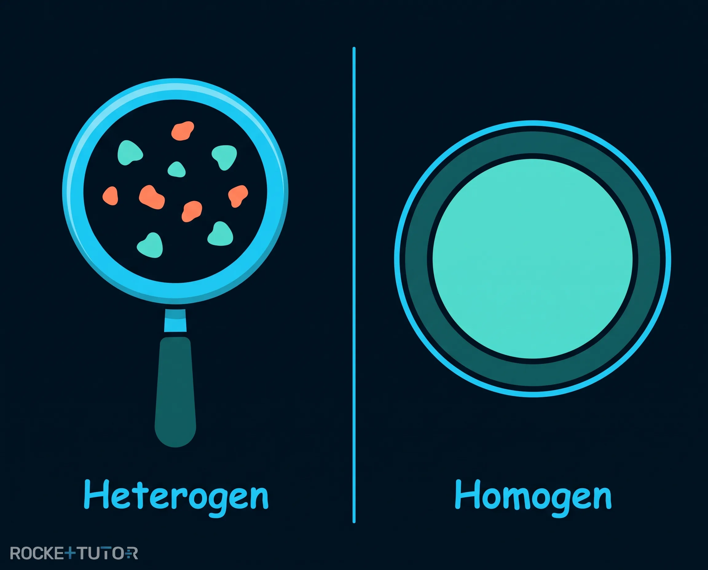 Mikroskopische Ansicht von Gemischen