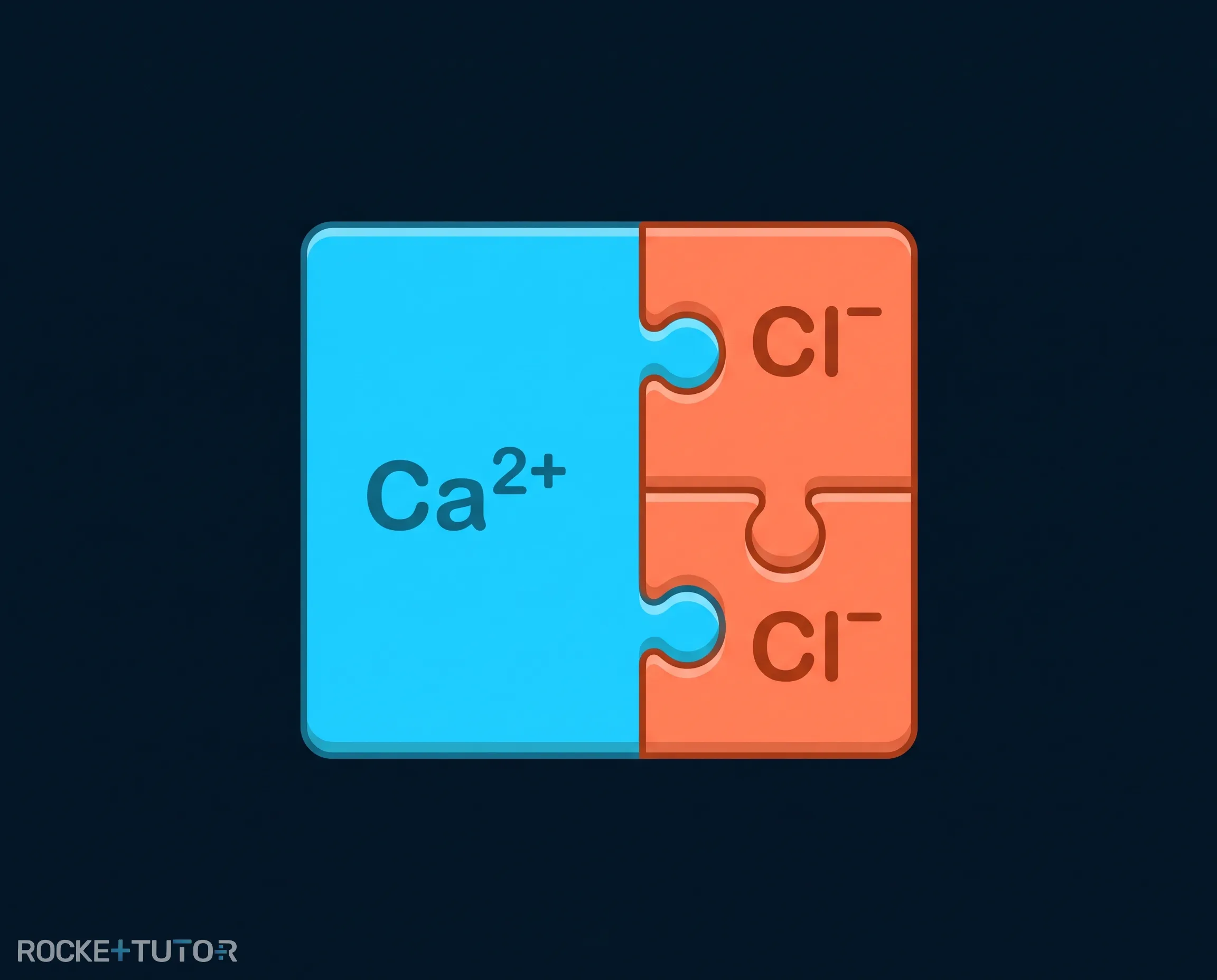 Ladungsausgleich bei Calcium und Chlorid