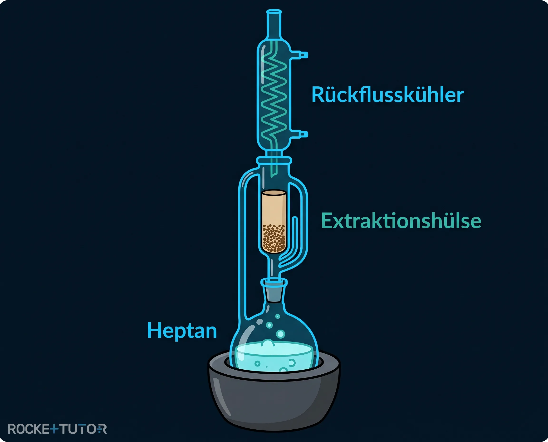 Soxhlet Extraktor Apparatur Labor