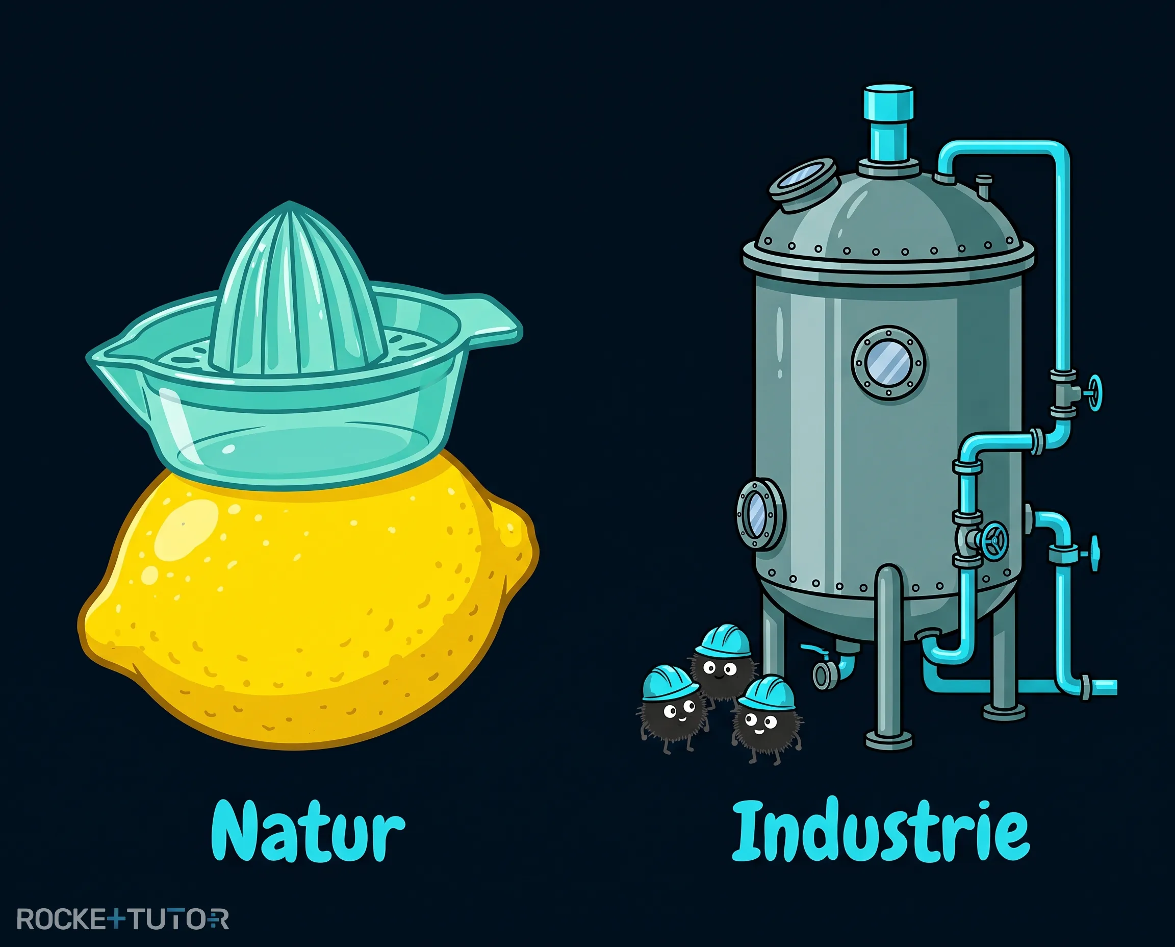 Zitronen und ein Bioreaktor