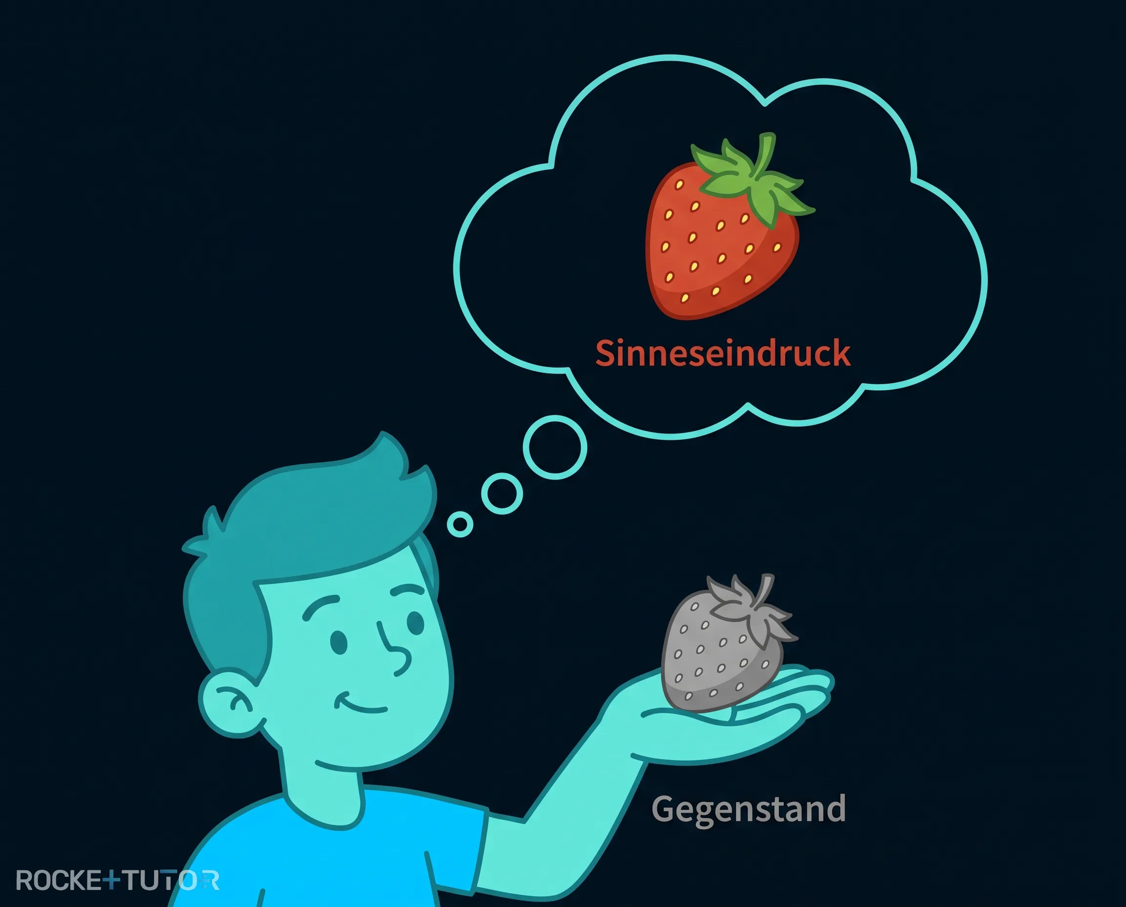 Rote Erdbeere im dunklen Raum