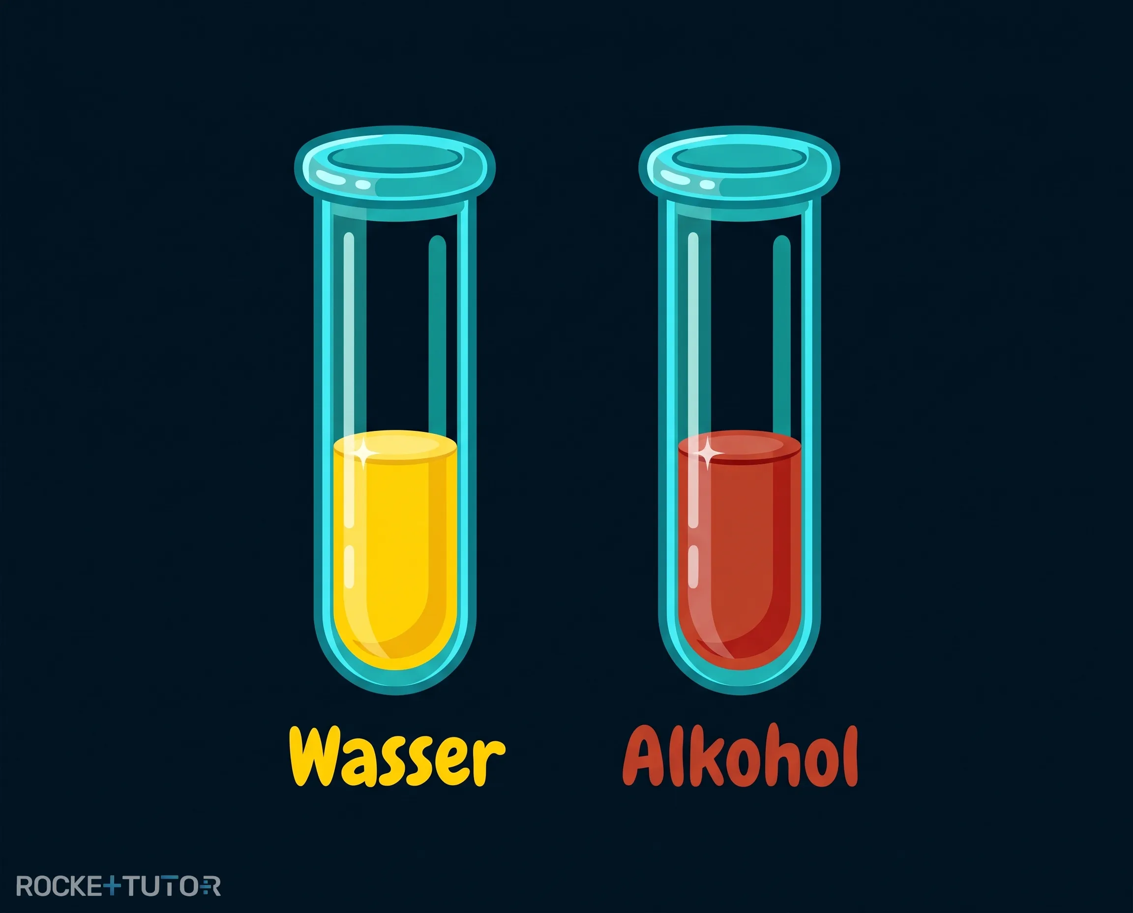 Cer-Test mit roter Verfärbung