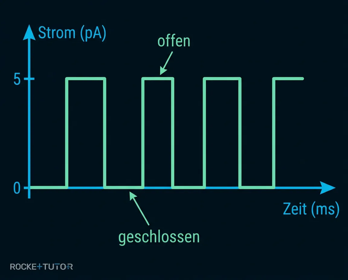 Eckiges Muster der Strommessung