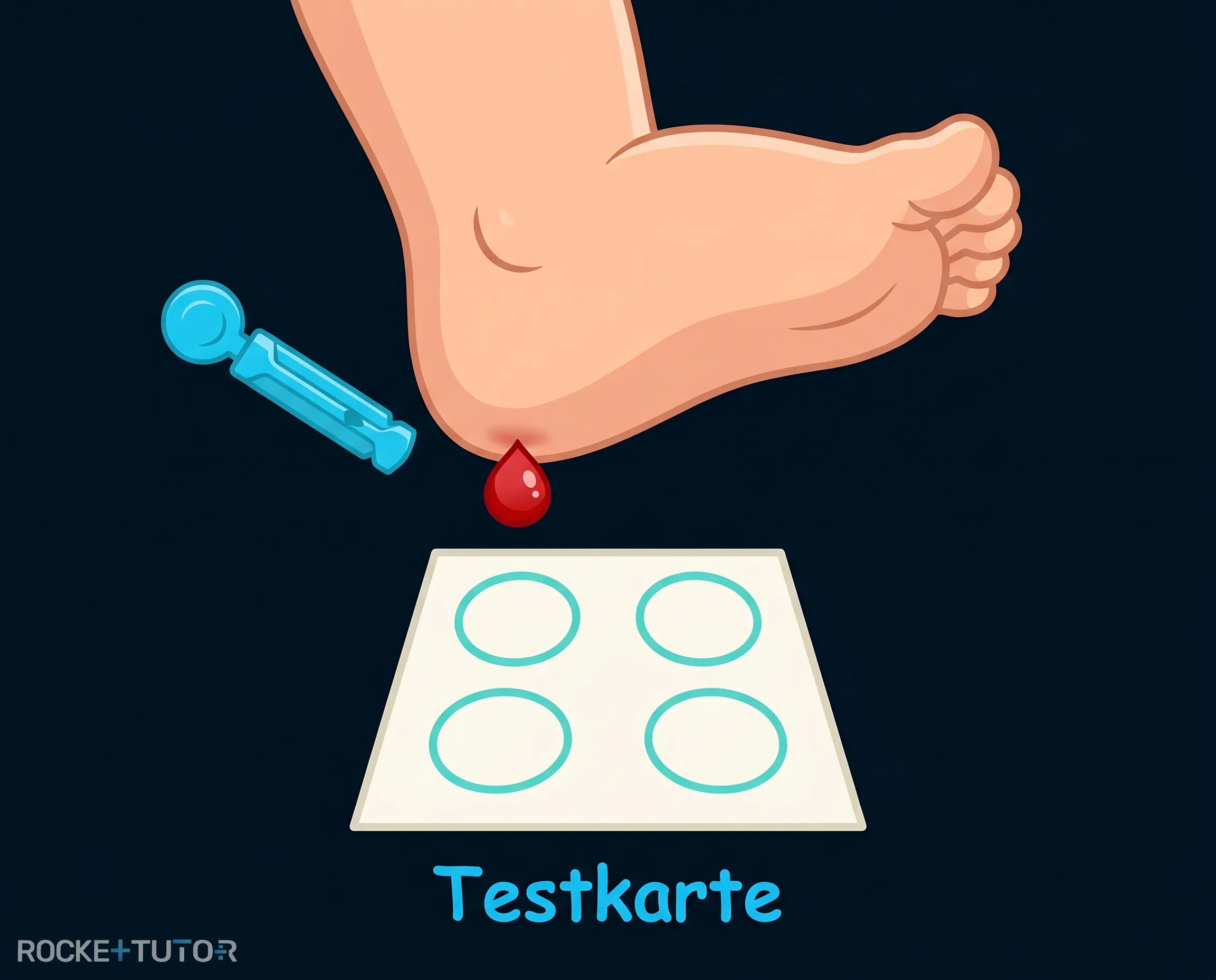 Bluttest auf Phenylketonurie bei Babys
