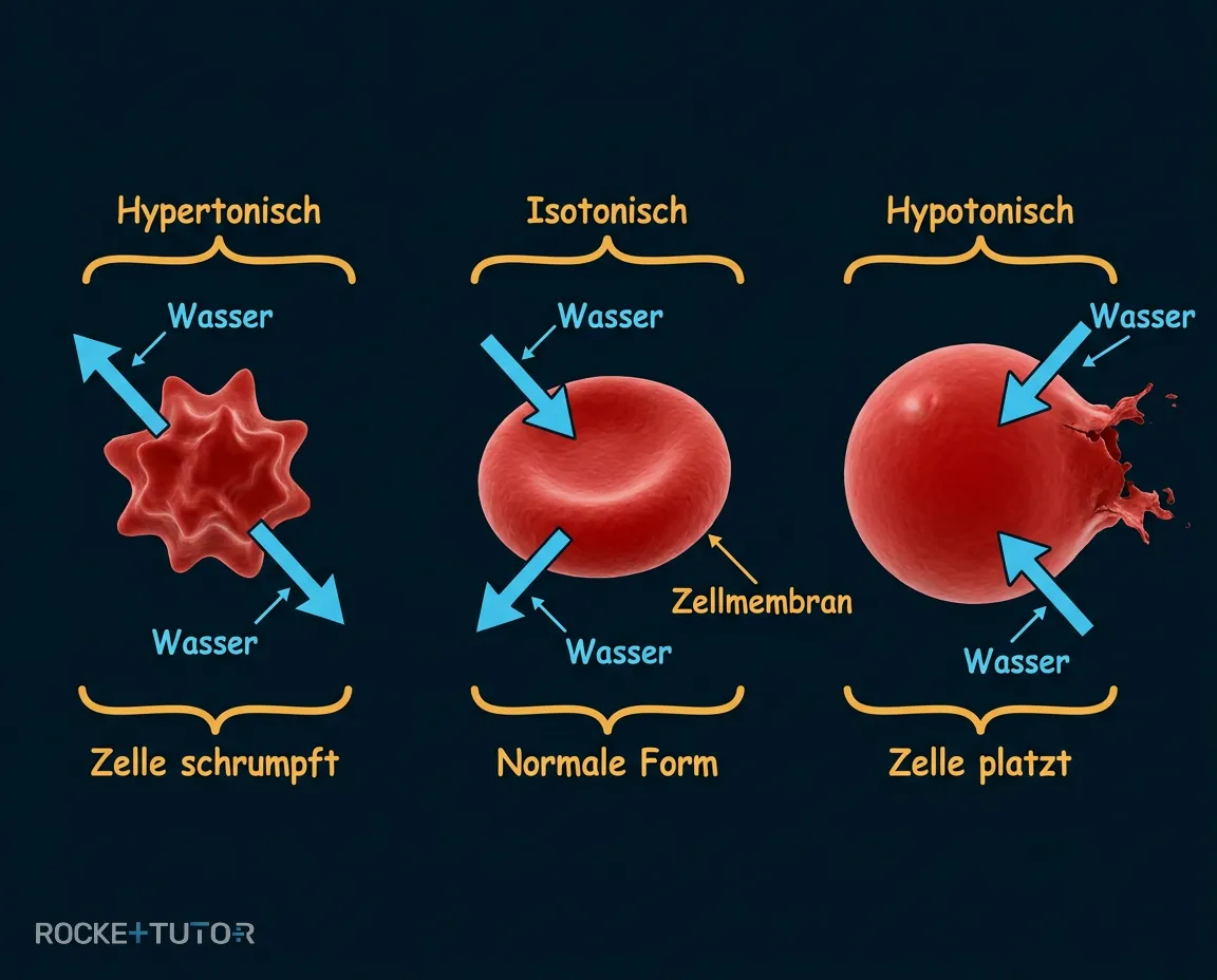 Rote Blutkörperchen Osmose
