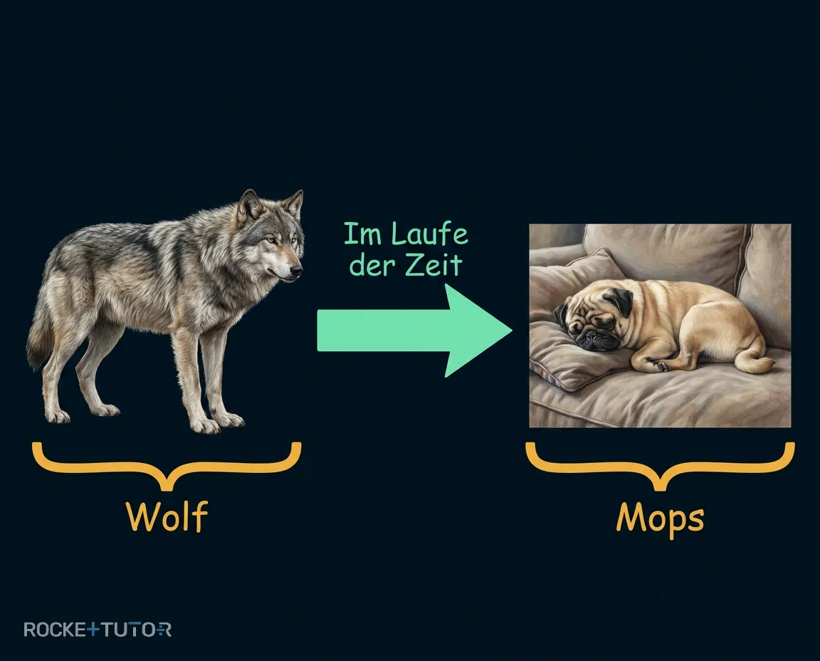 Wolf und Mops Vergleich