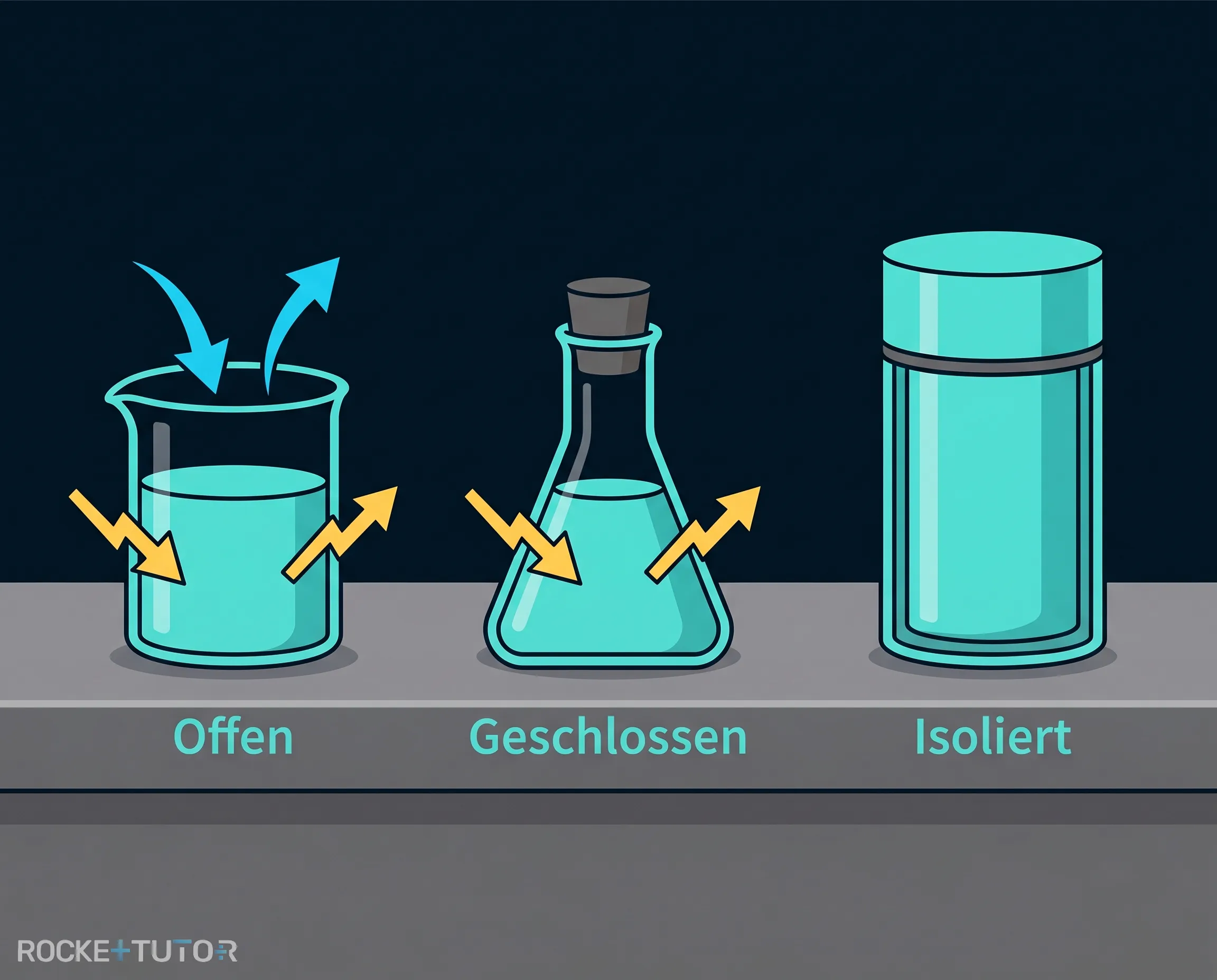Offenes, geschlossenes und isoliertes System