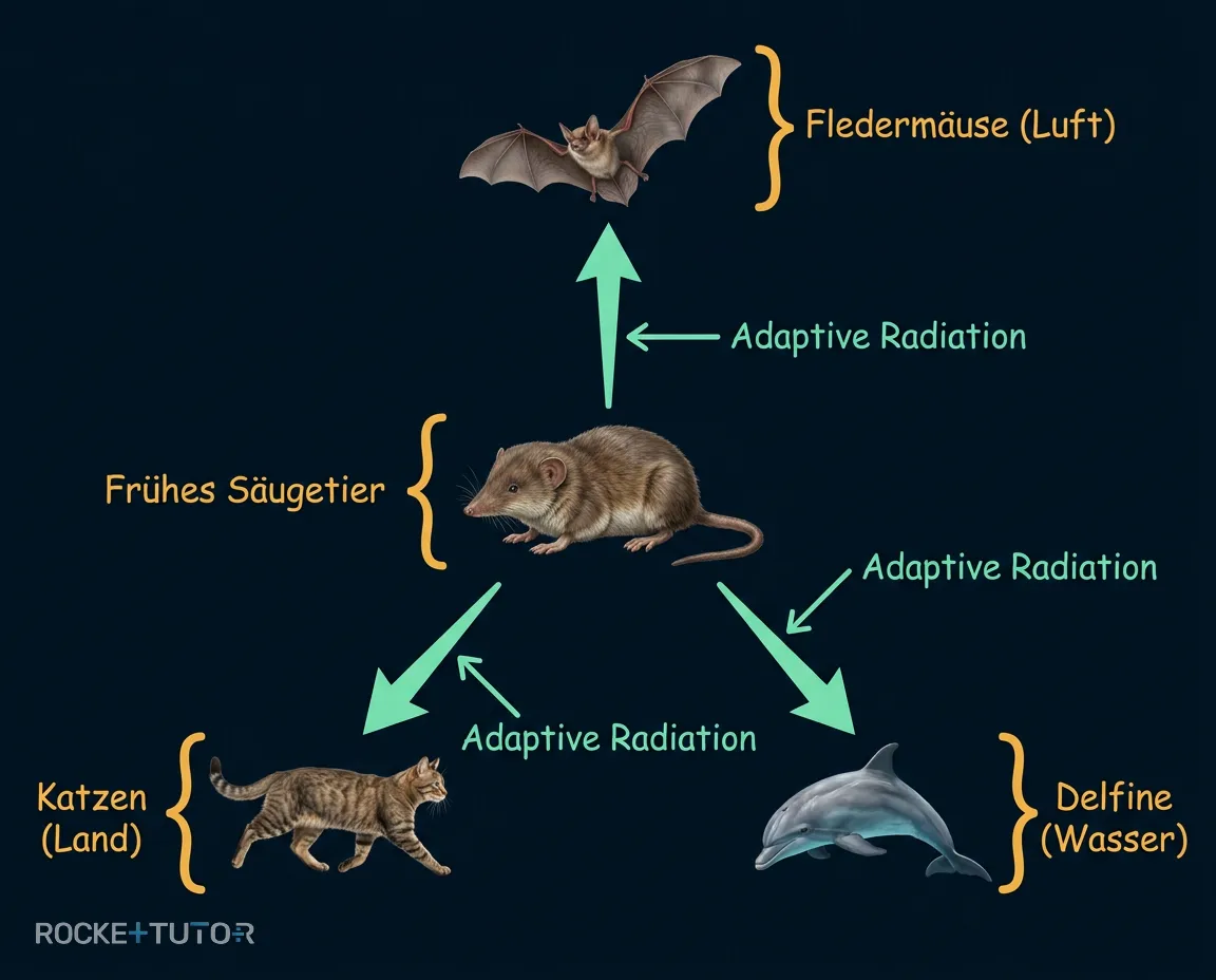Adaptive Radiation der Säugetiere