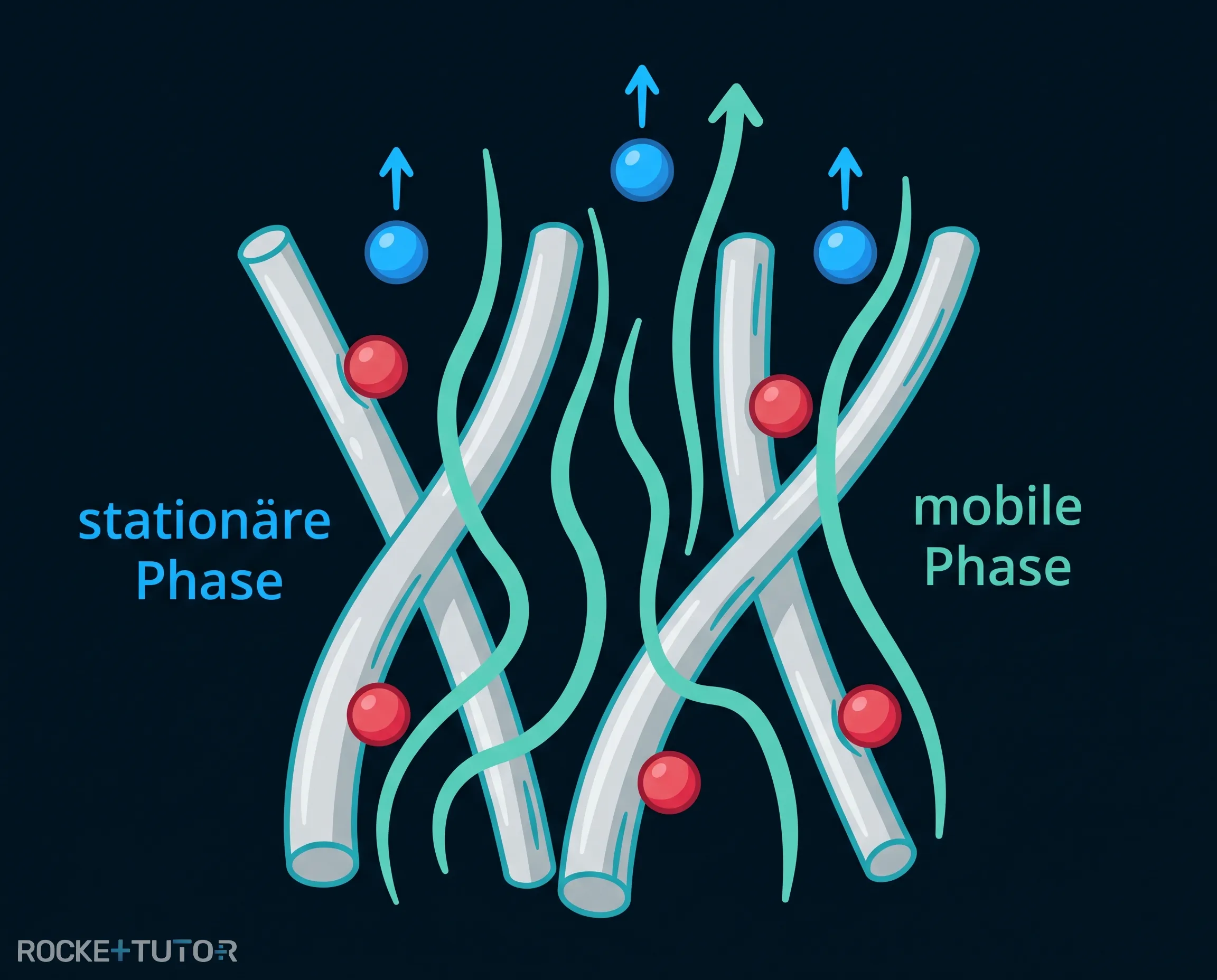 Trennmechanismus der Chromatographie