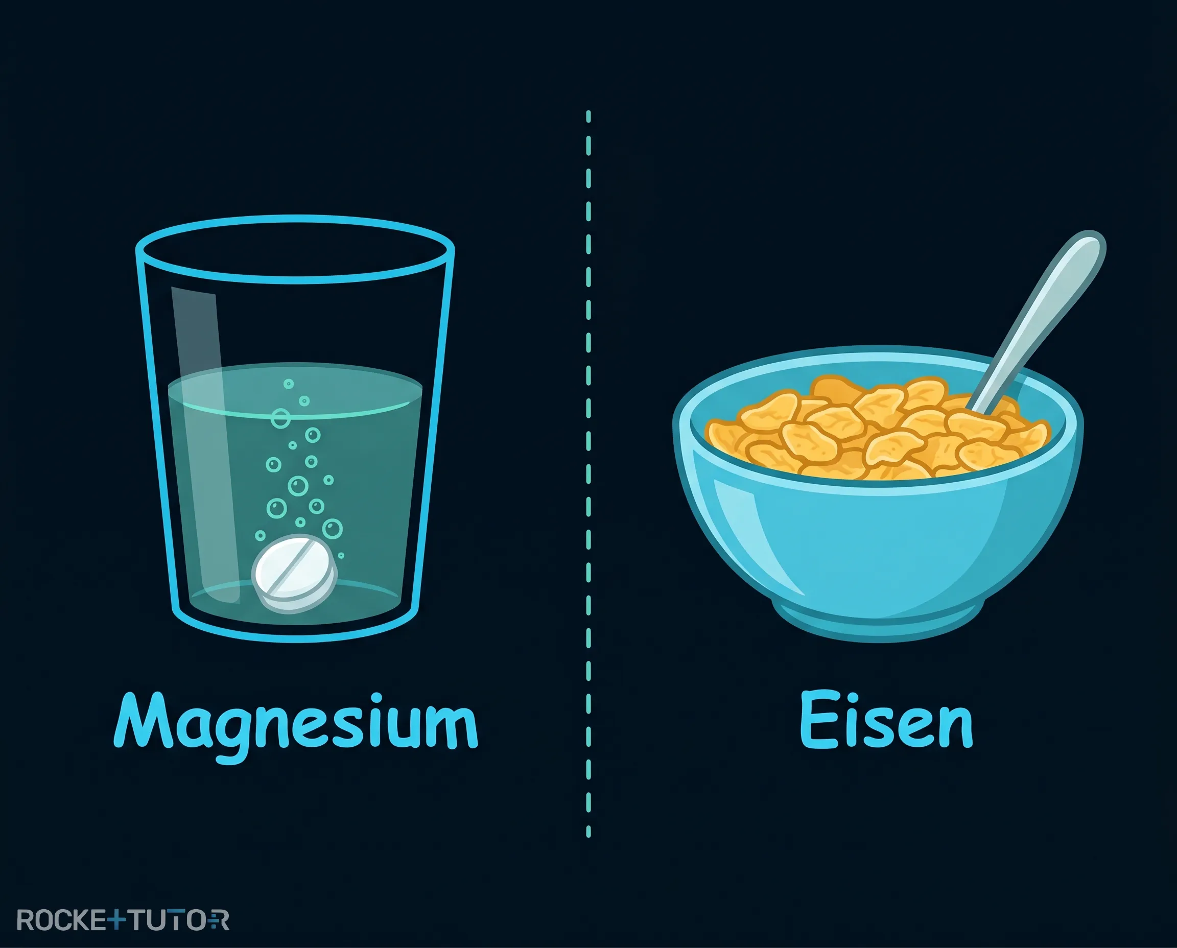 Sportler trinkt Magnesium