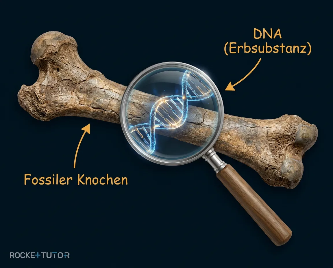 Knochen in einer Höhle