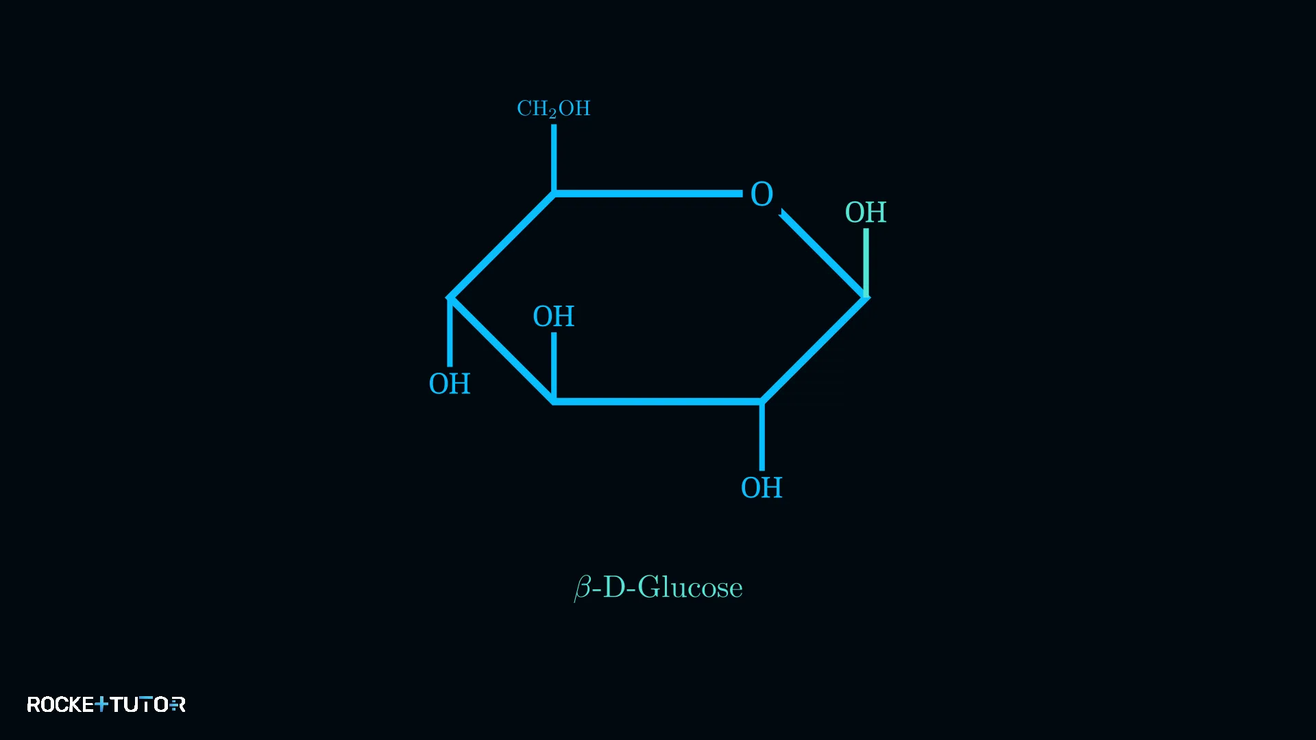 Haworth-Projektion der beta-D-Glucose