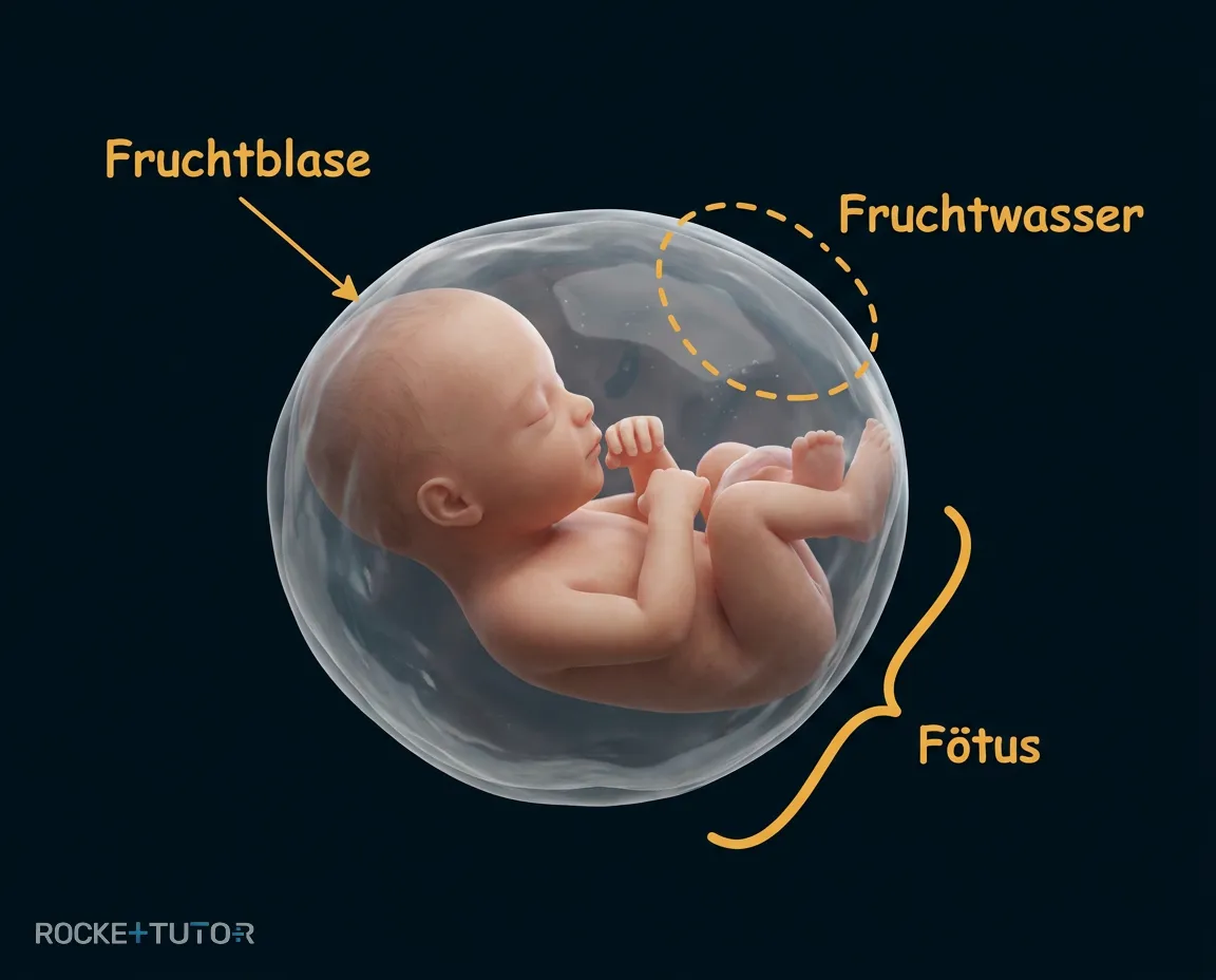 Fötus in der Fruchtblase