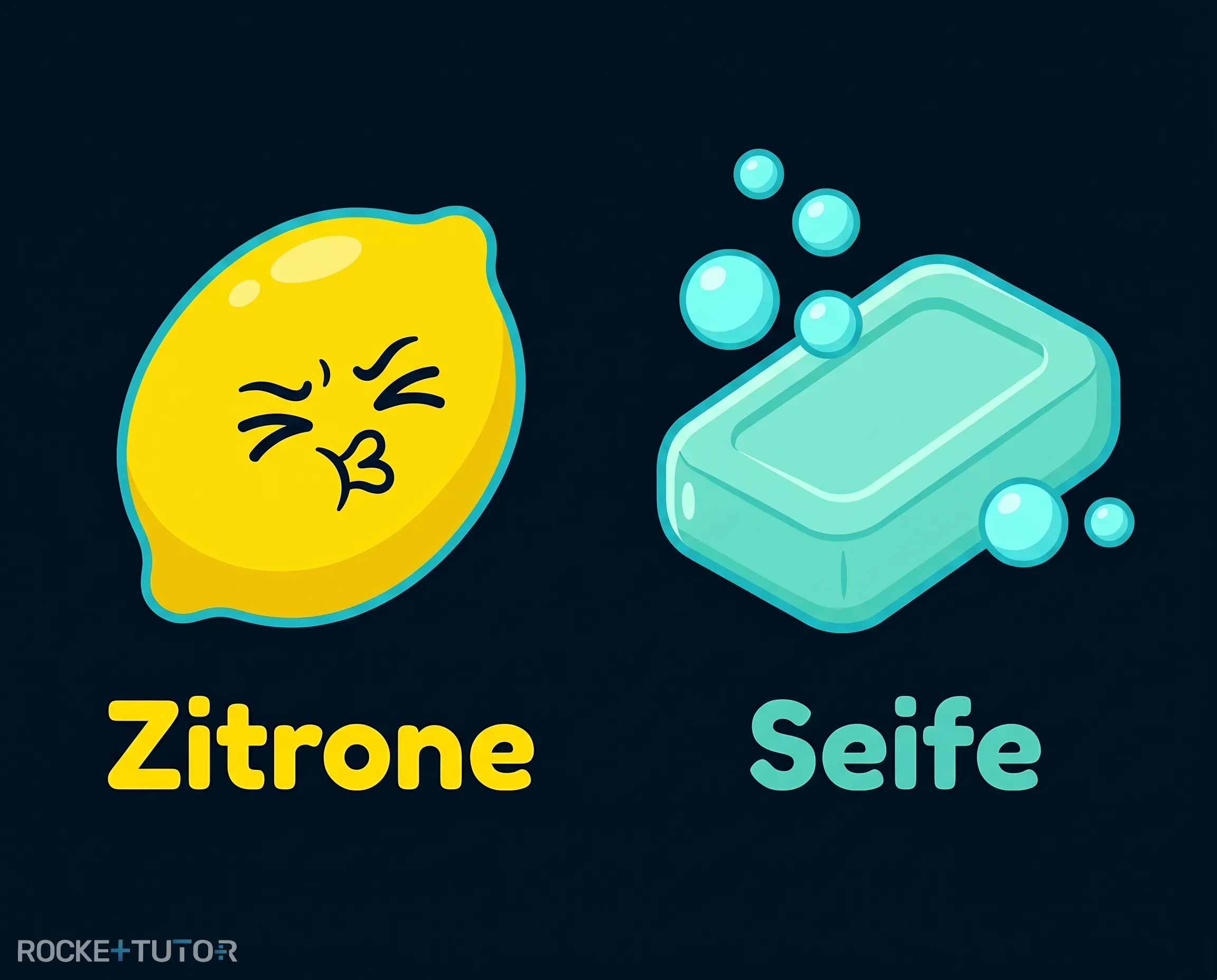 Zitrone und Seife im Alltag