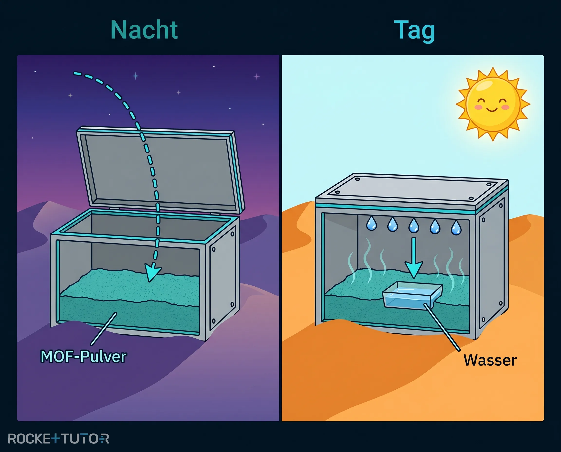 Funktionsweise von MOF Materialien