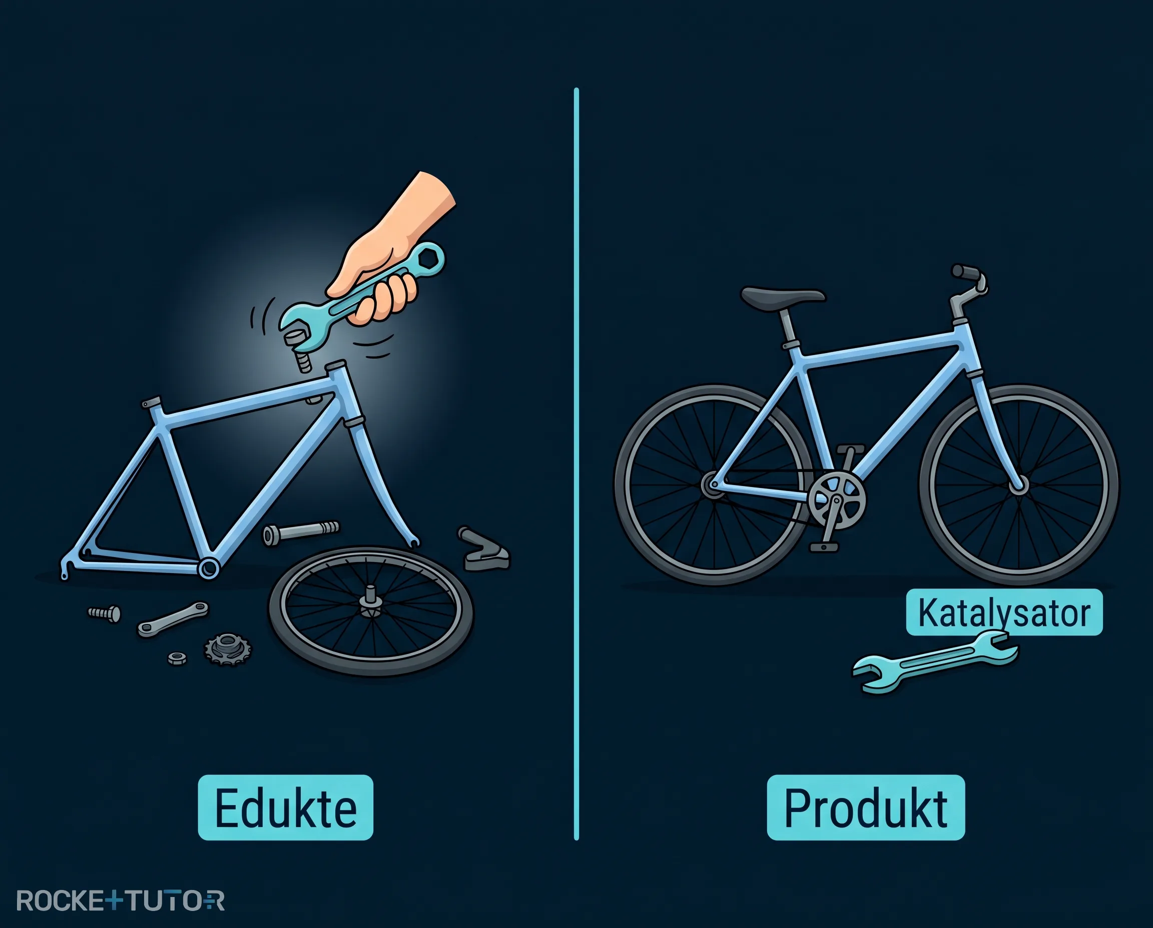 Fahrrad und Schraubenschlüssel
