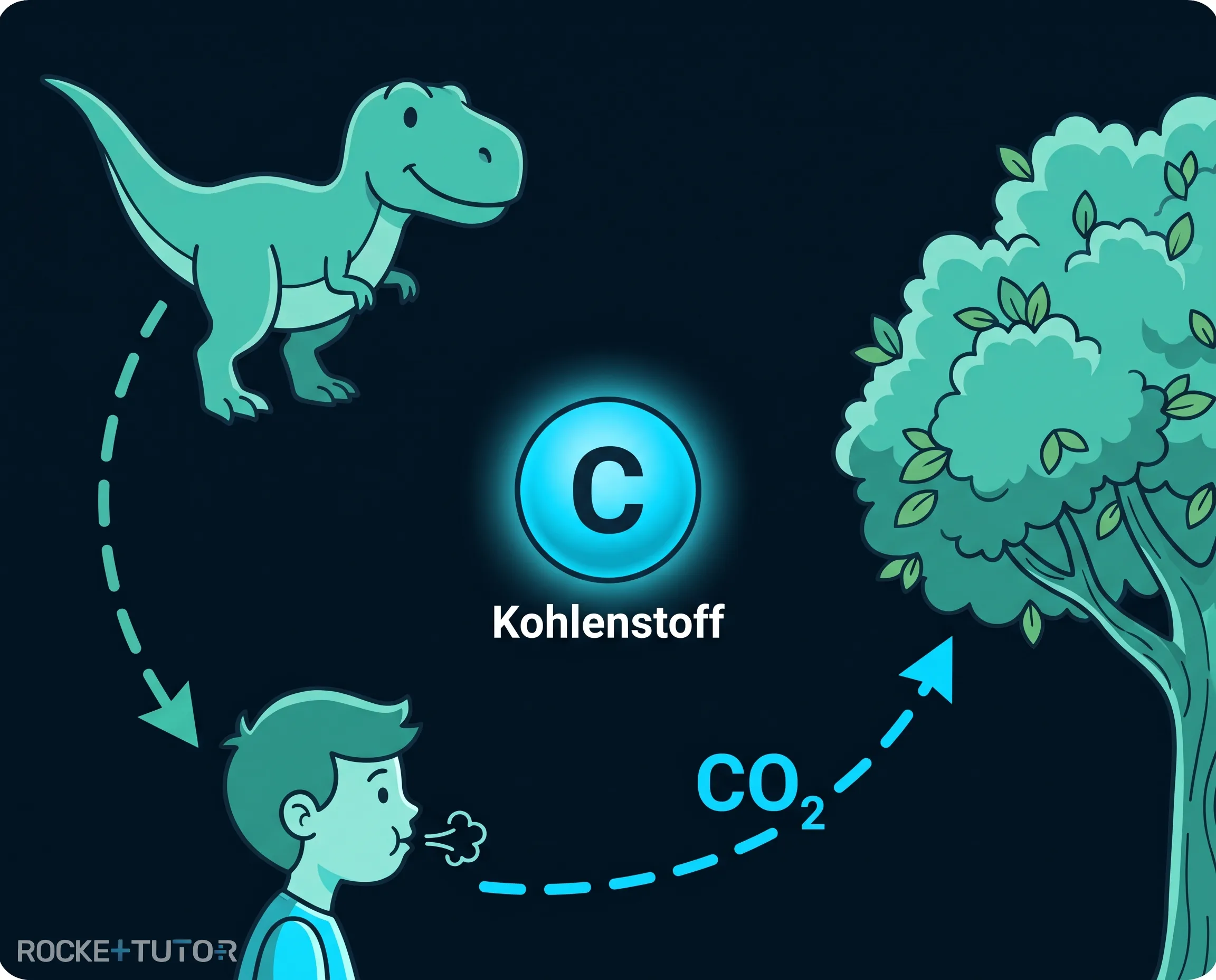 Kreislauf des Kohlenstoffs in der Natur
