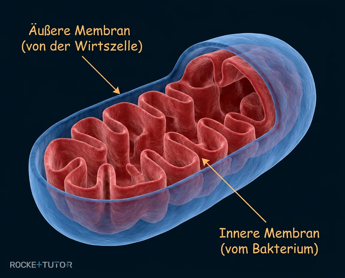 Entstehung der Doppelmembran durch Endozytose