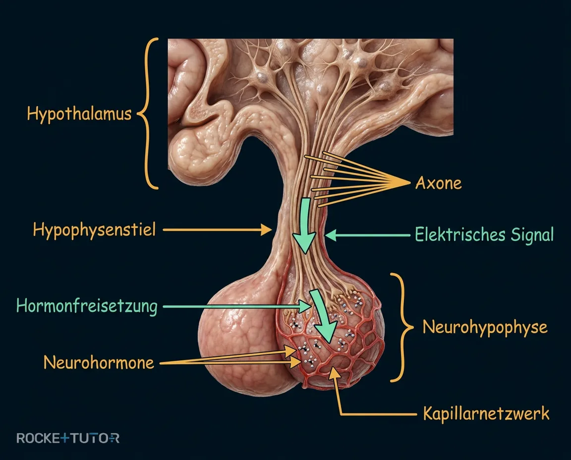 Neurohypophyse und Axone
