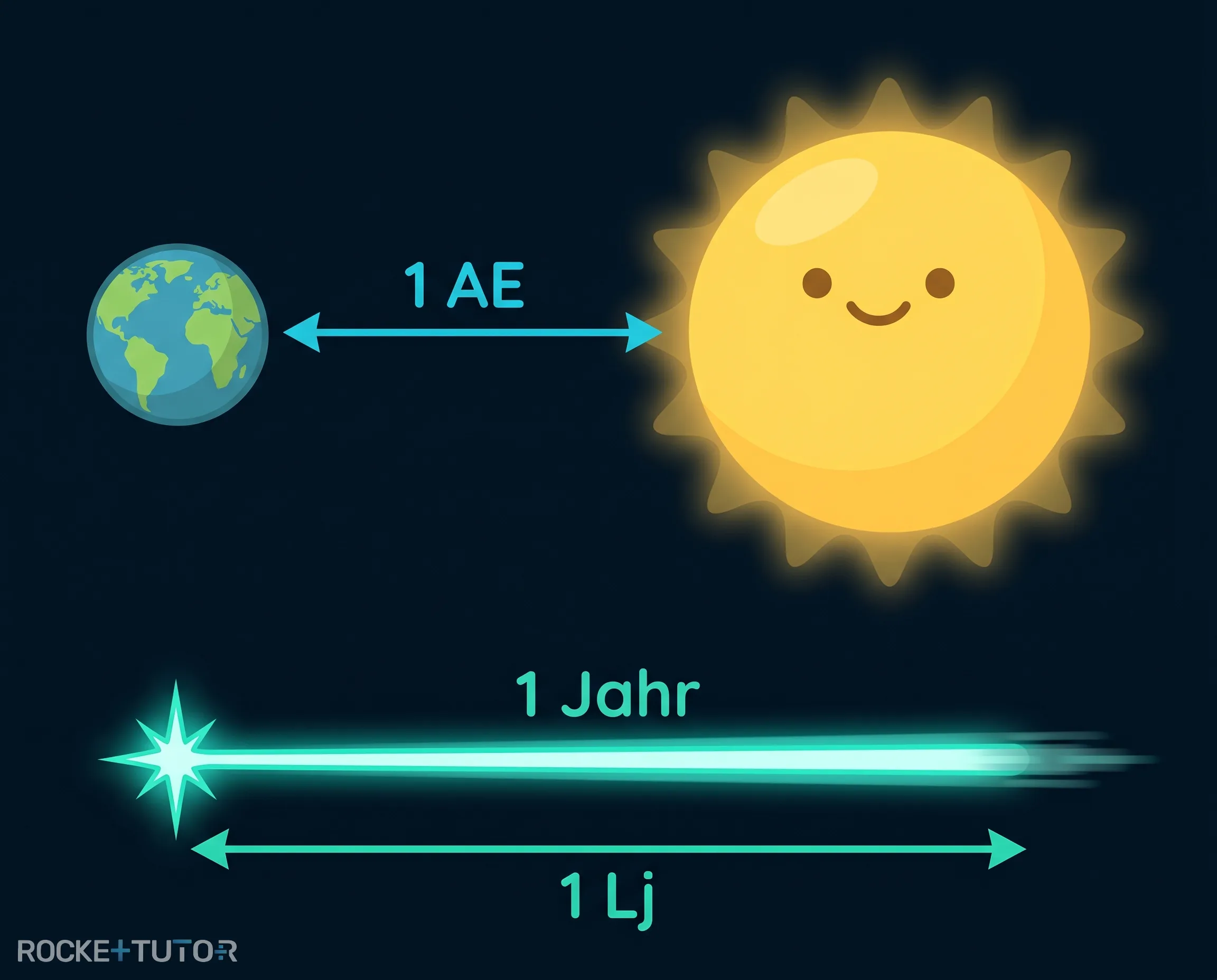 Lichtjahr und Lichtgeschwindigkeit