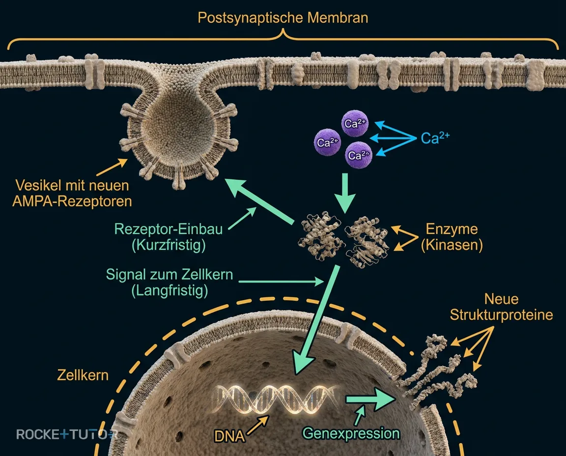 Strukturelles Wachstum der Synapse