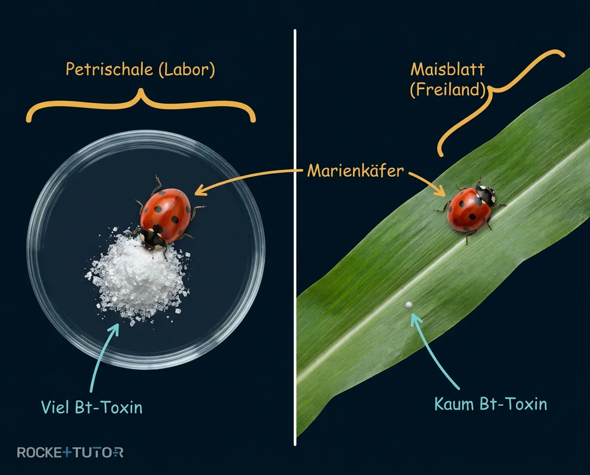 Vergleich Labor und Freiland bei Insekten