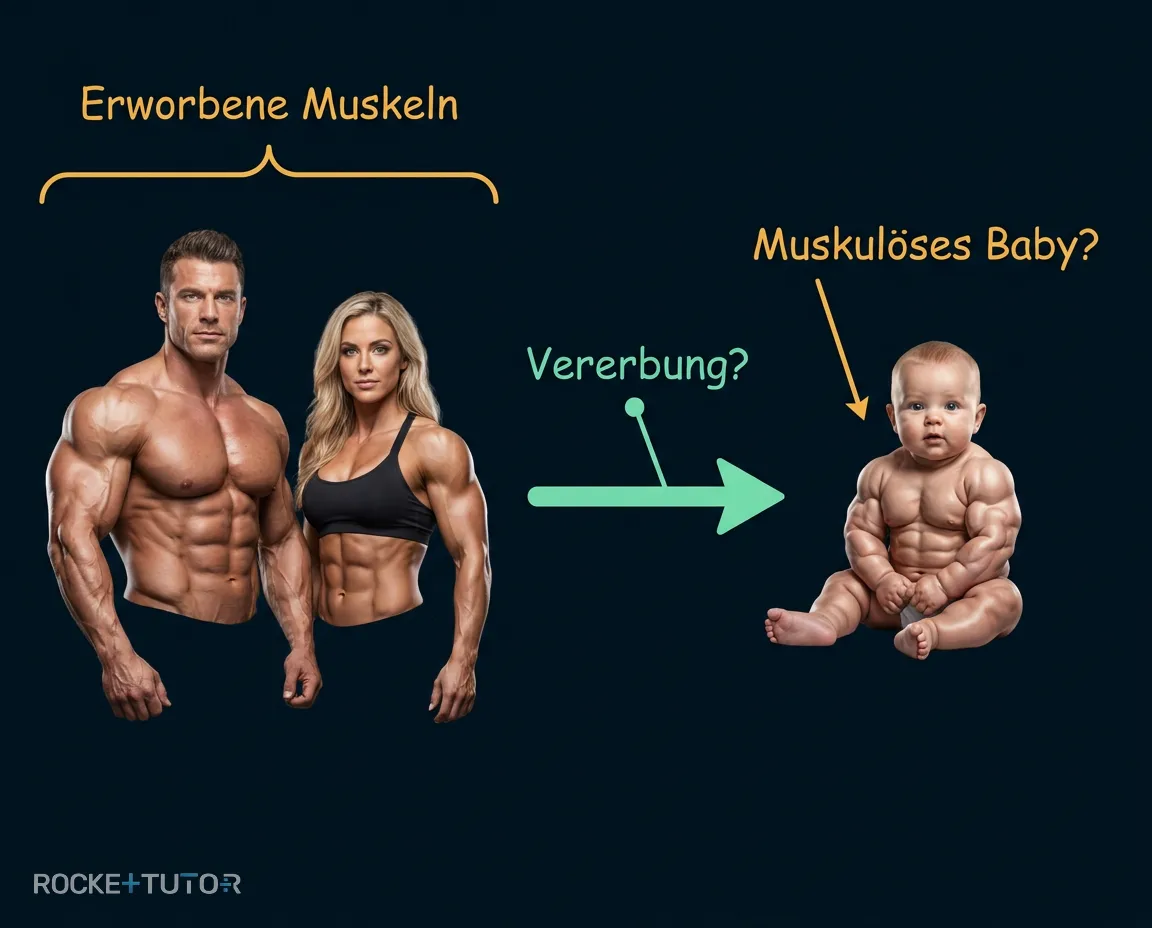 Muskulöses Paar mit Baby