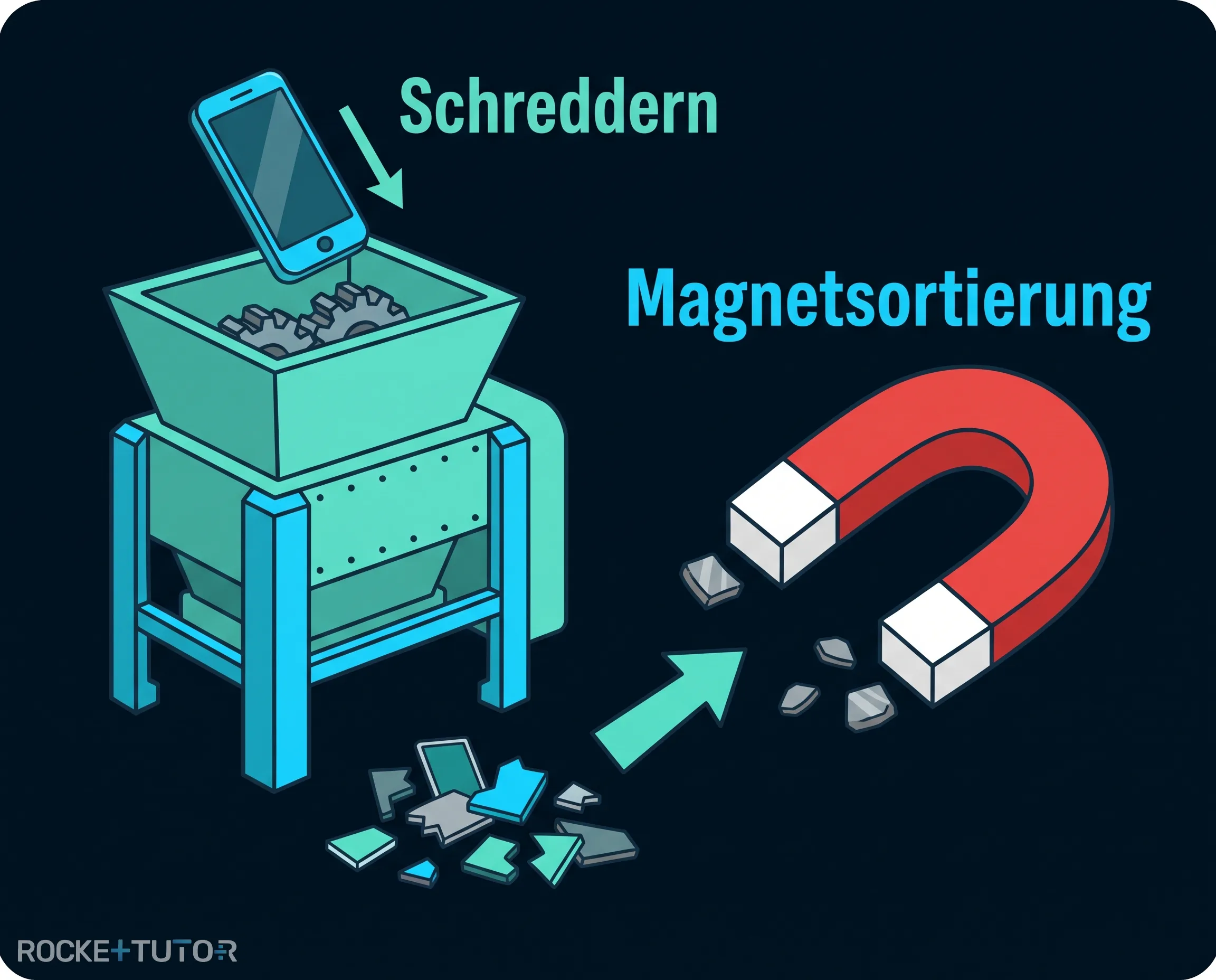 Magnetische Sortierung von Elektroschrott