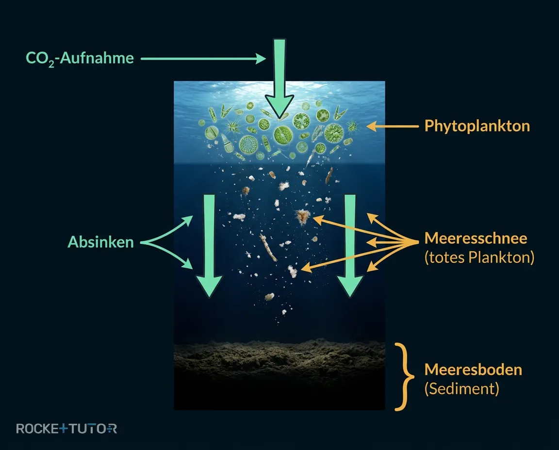 Biologische Pumpe im Ozean