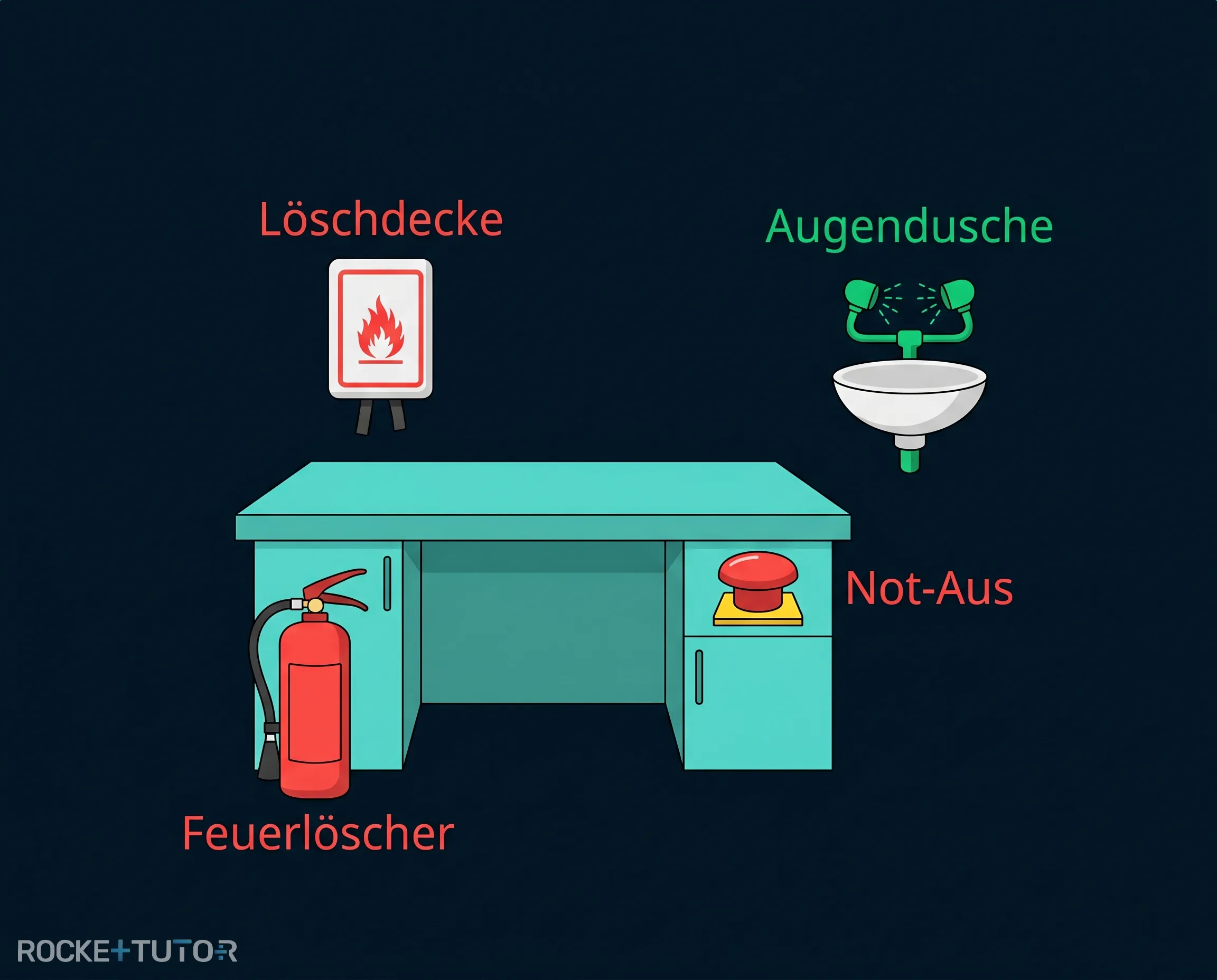 Schüler mit Schutzbrille