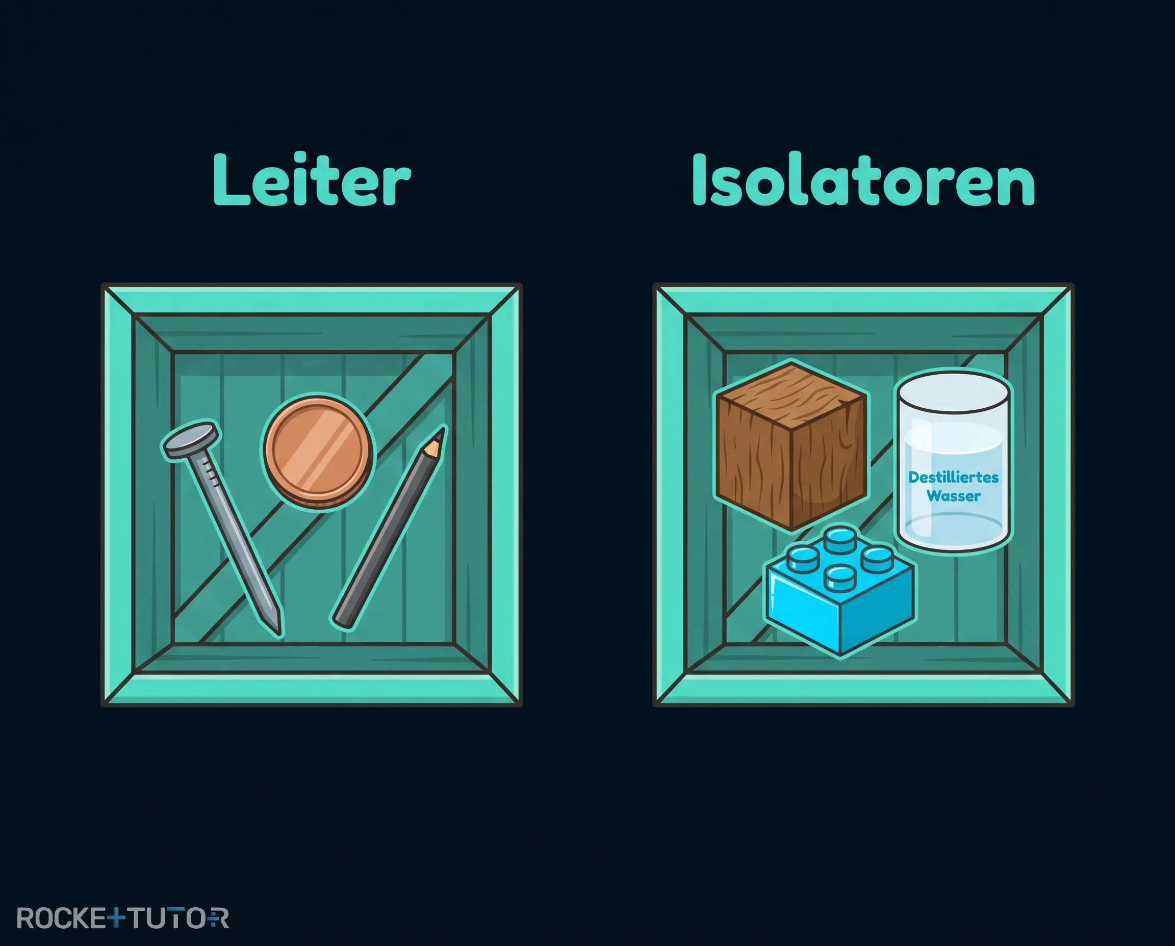 Leiter und Isolatoren Beispiele