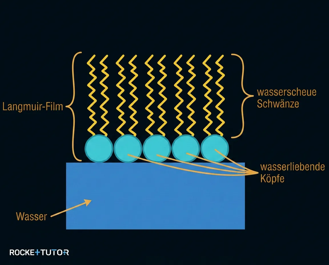 Langmuir-Film auf Wasseroberfläche