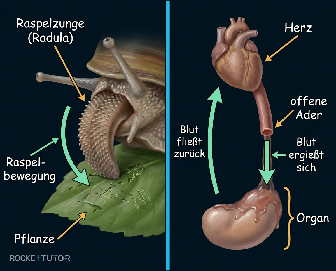 Raspelzunge der Weinbergschnecke im Detail