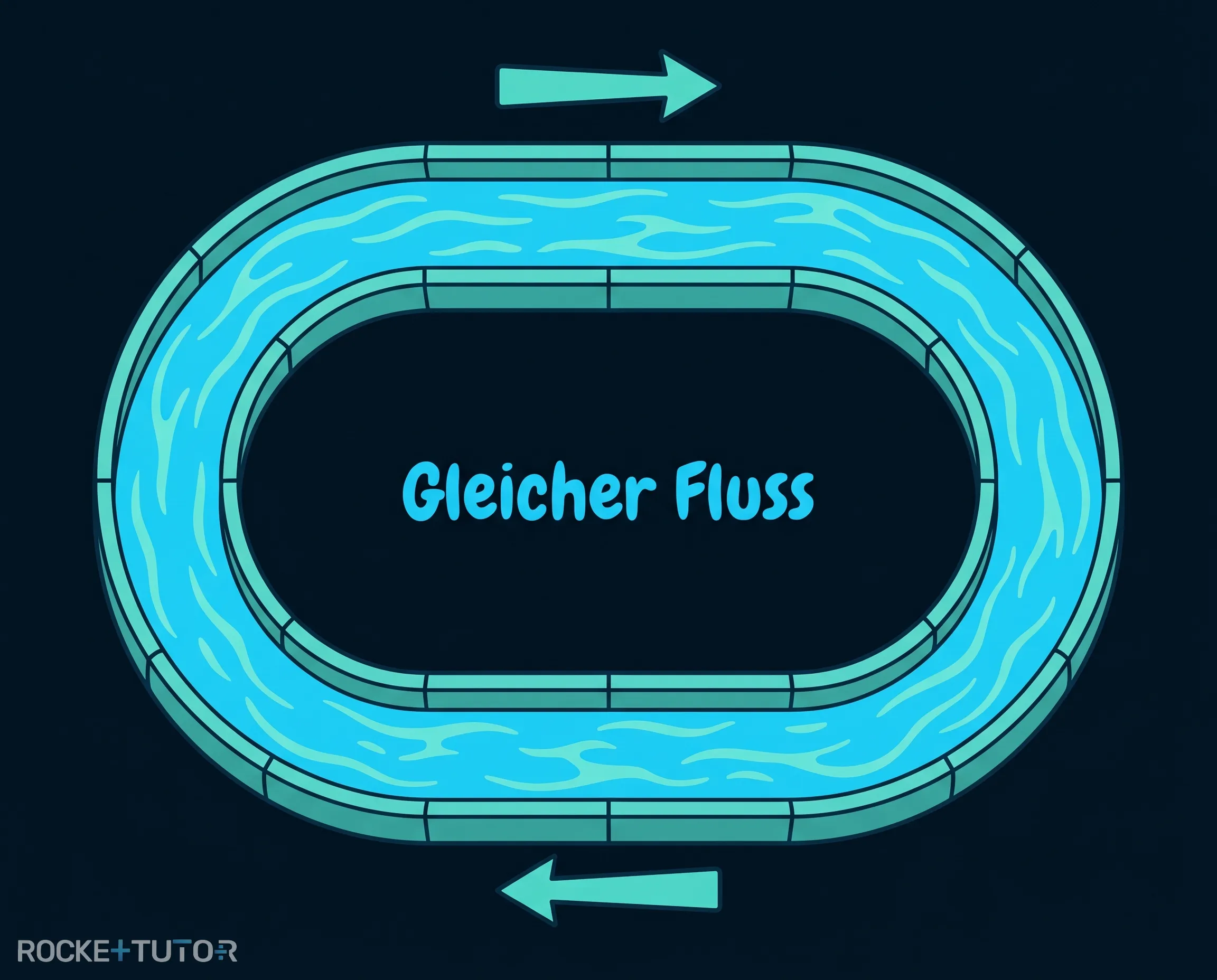Wasserrutsche Analogie für Stromfluss