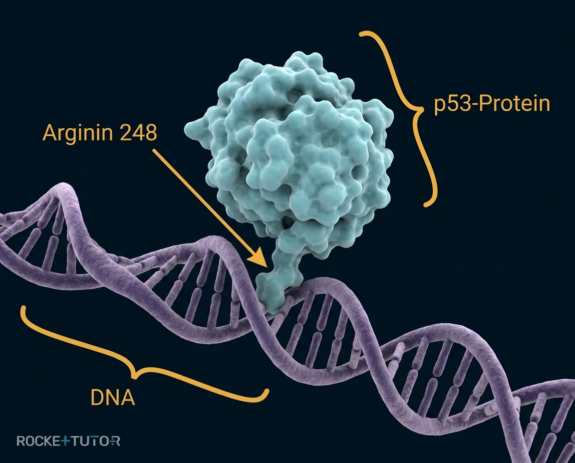 p53 Protein bindet an DNA