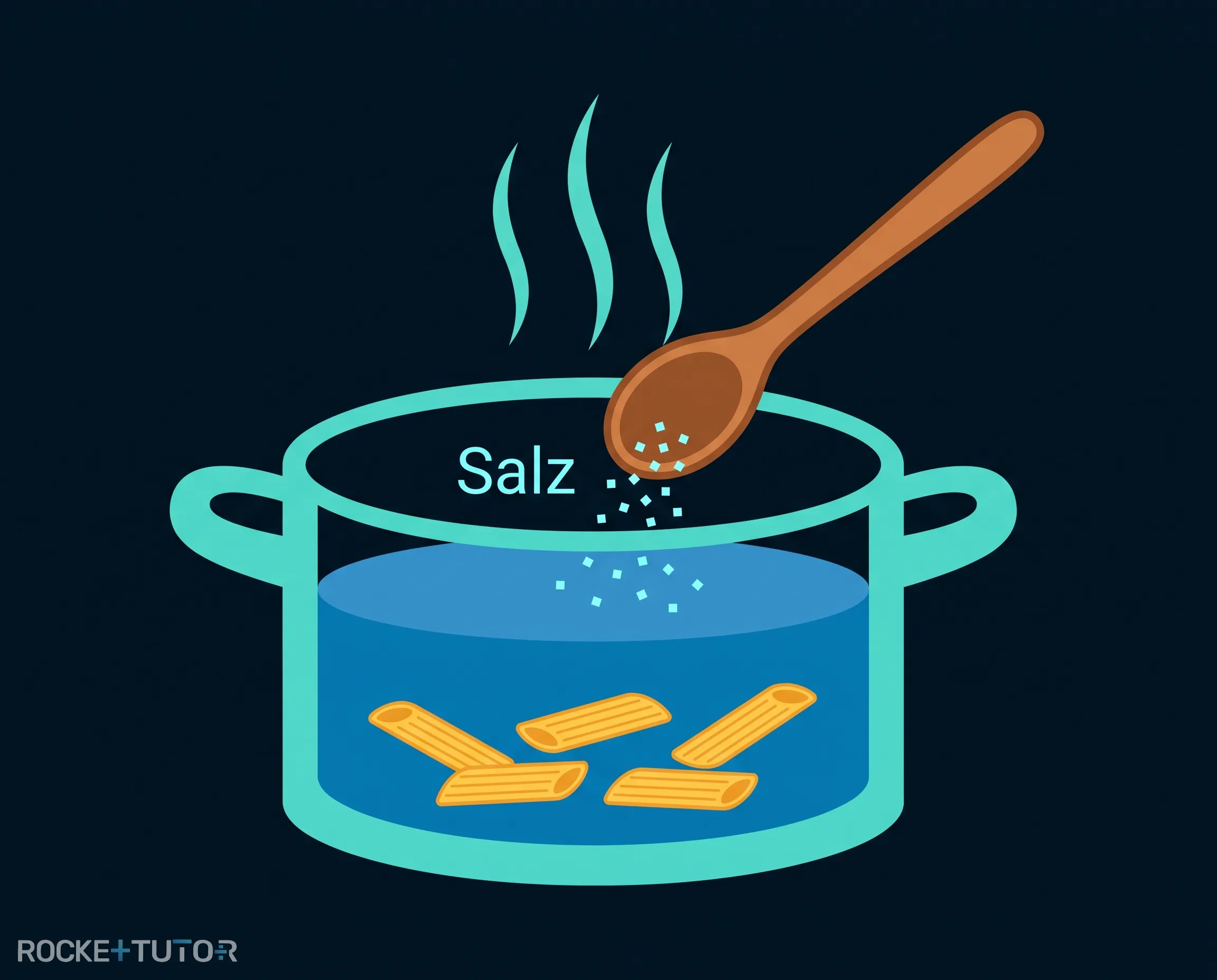 Salz im Wasserglas