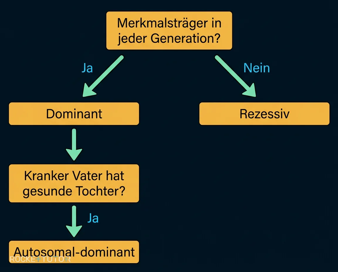 Bestimmungsschlüssel für genetische Erbgänge
