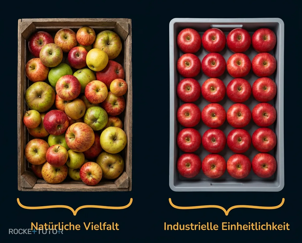 Apfel im Supermarkt