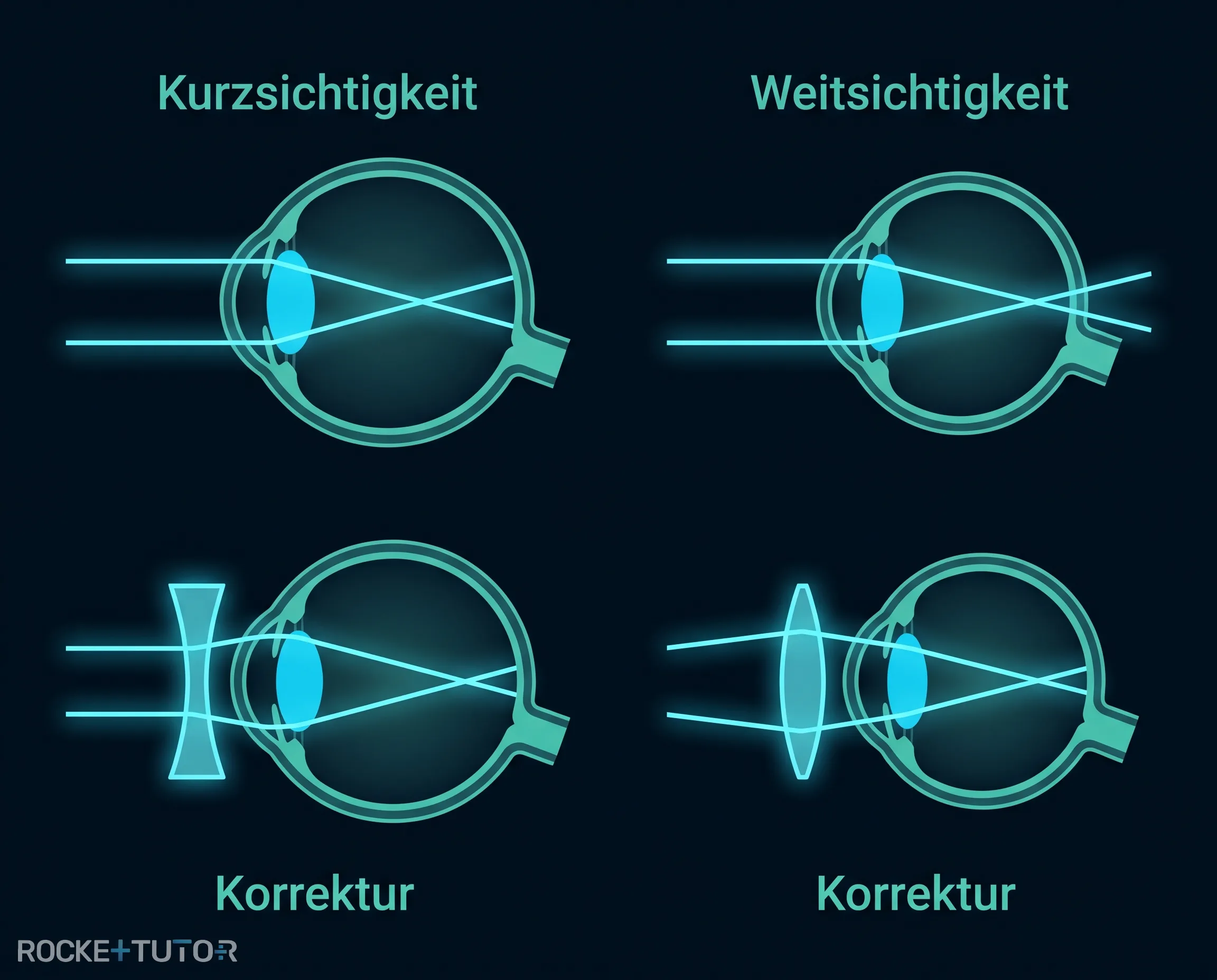 Korrektur von Kurzsichtigkeit und Weitsichtigkeit