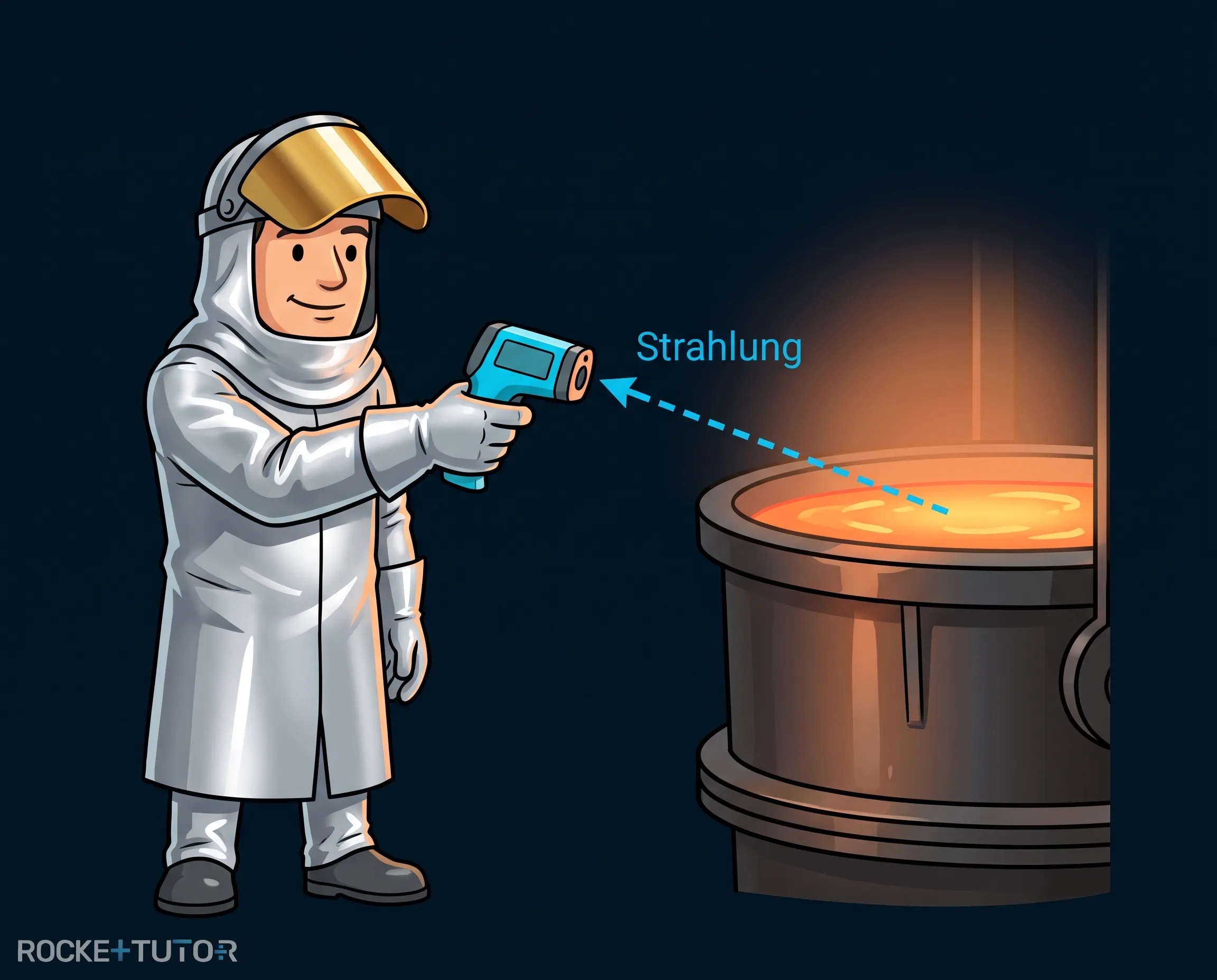 Temperaturmessung von Sternen und Metall