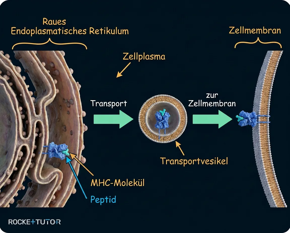 Prozess der Antigen-Präsentation Zelle