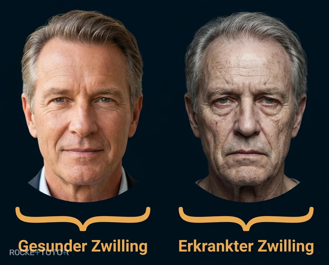 Zwei identische Zwillinge