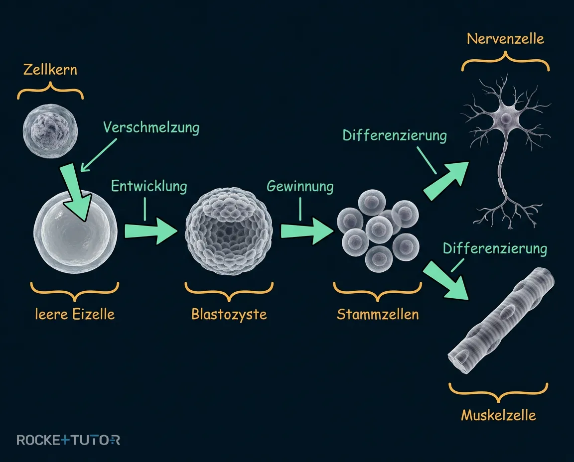 Ablauf des therapeutischen Klonens