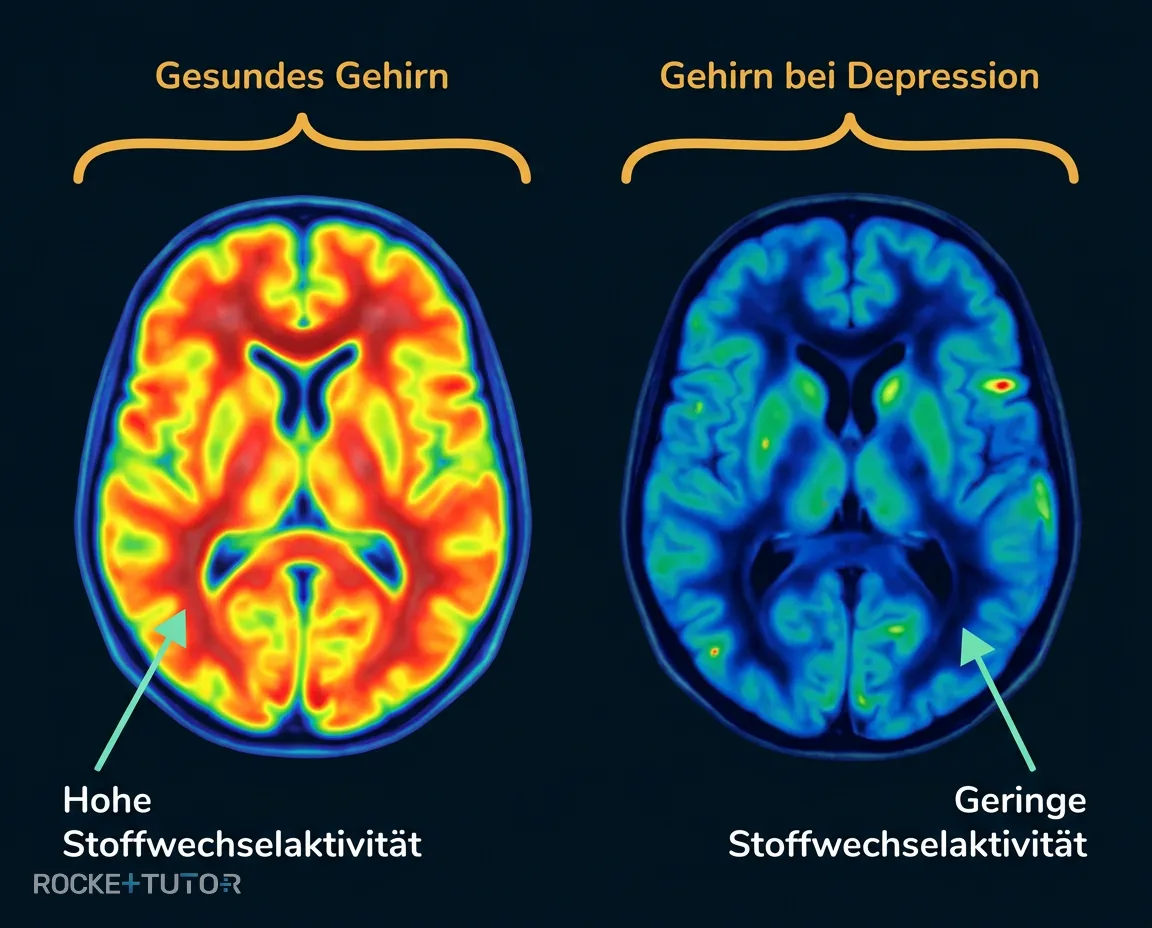 PET-Scan eines Gehirns
