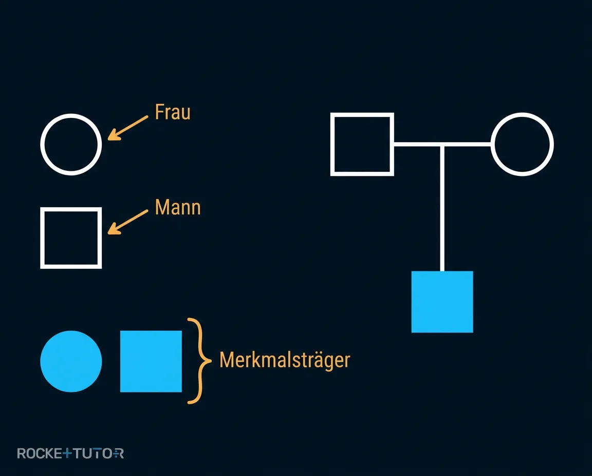 Symbole im Familienstammbaum erklärt