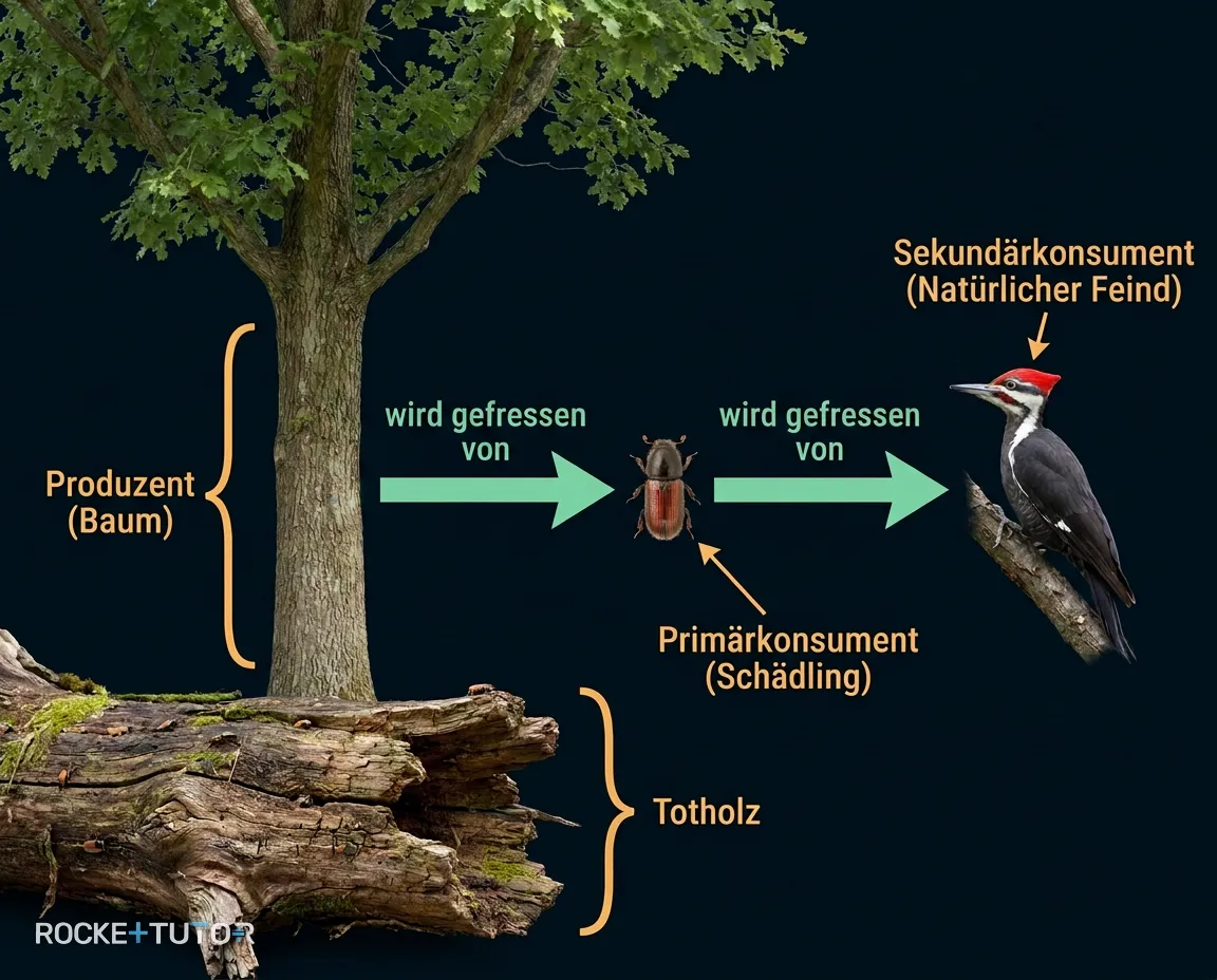 Nahrungskette im Wald