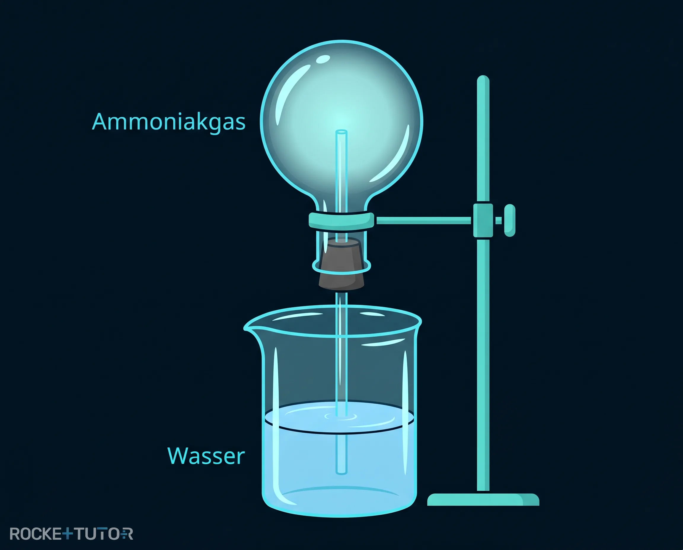 Ammoniakspringbrunnen Aufbau