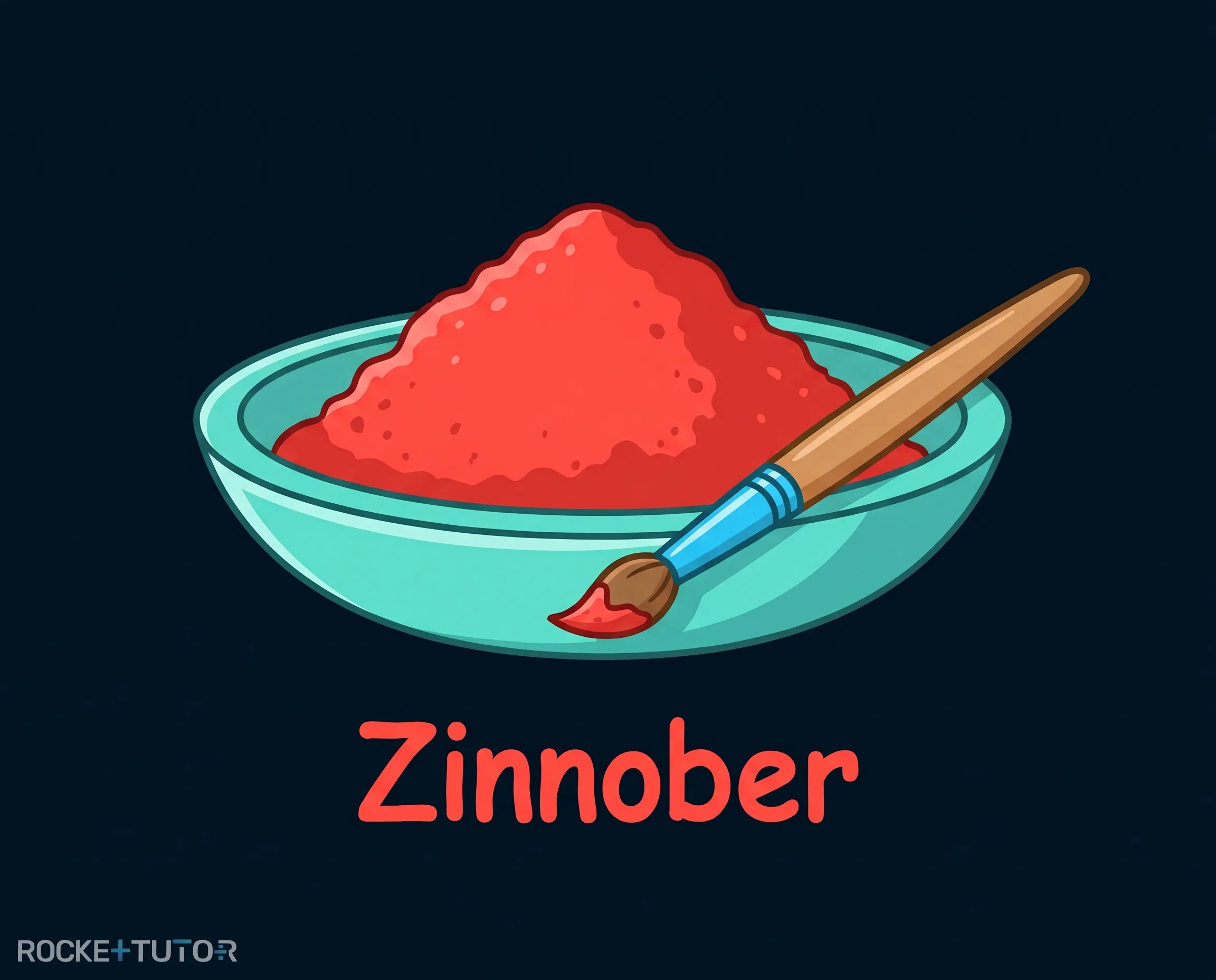 Rotes Mineral Zinnober