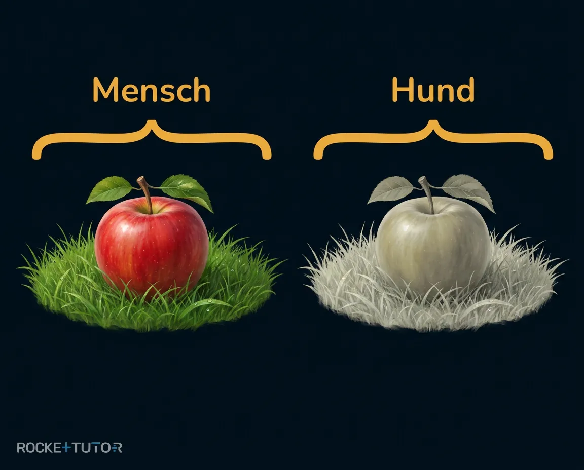 Hund und Mensch Farbsehen Vergleich