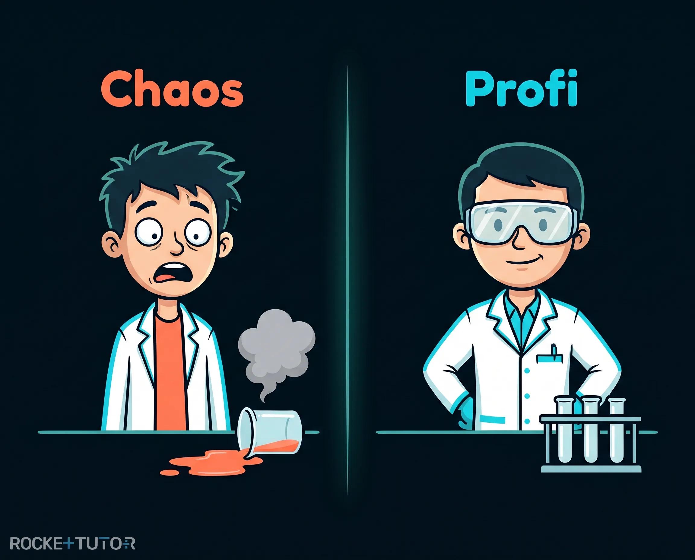 Chemiker und Koch im Vergleich